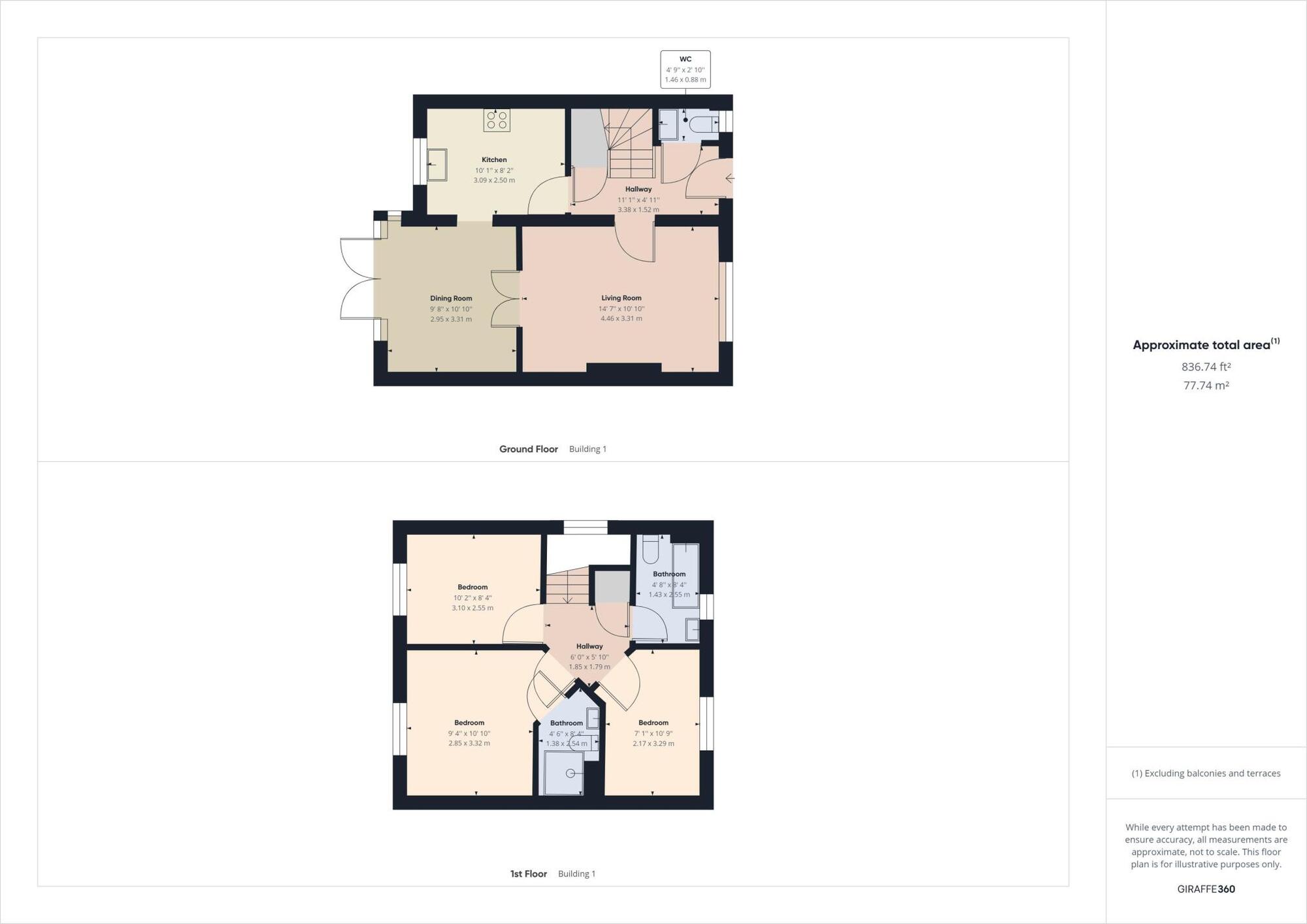 Floorplan of 3 bedroom Detached House for sale, Jocelyn Way, Acklam, Middlesbrough, TS5