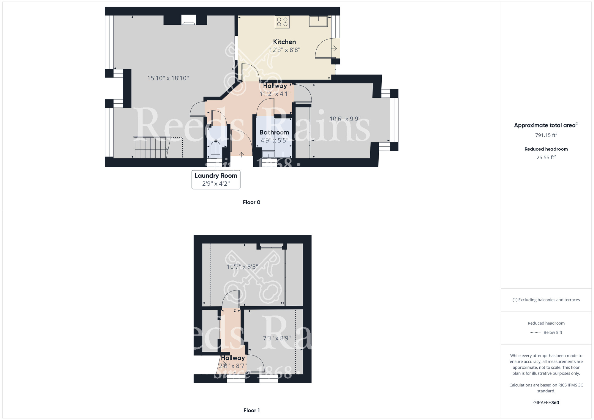 Floorplan of 2 bedroom Semi Detached Bungalow for sale, Carmel Gardens, Middlesbrough, North Yorkshire, TS5