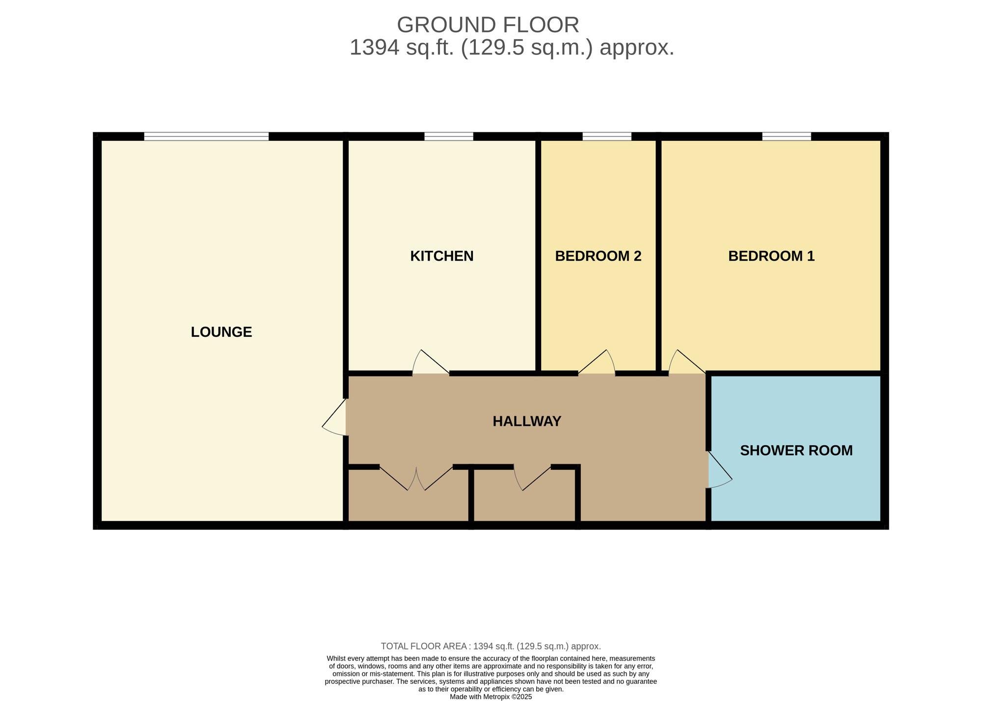 Floorplan of 2 bedroom  Flat for sale, Lothian Road, Middlesbrough, North Yorkshire, TS4