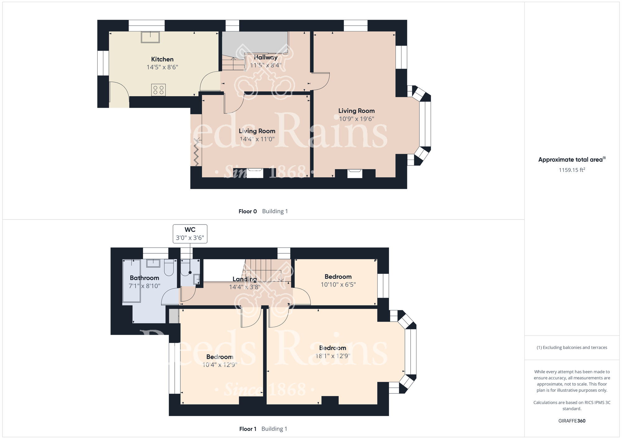 Floorplan of 3 bedroom Semi Detached House for sale, Lavan Sands, Middlesbrough, North Yorkshire, TS5