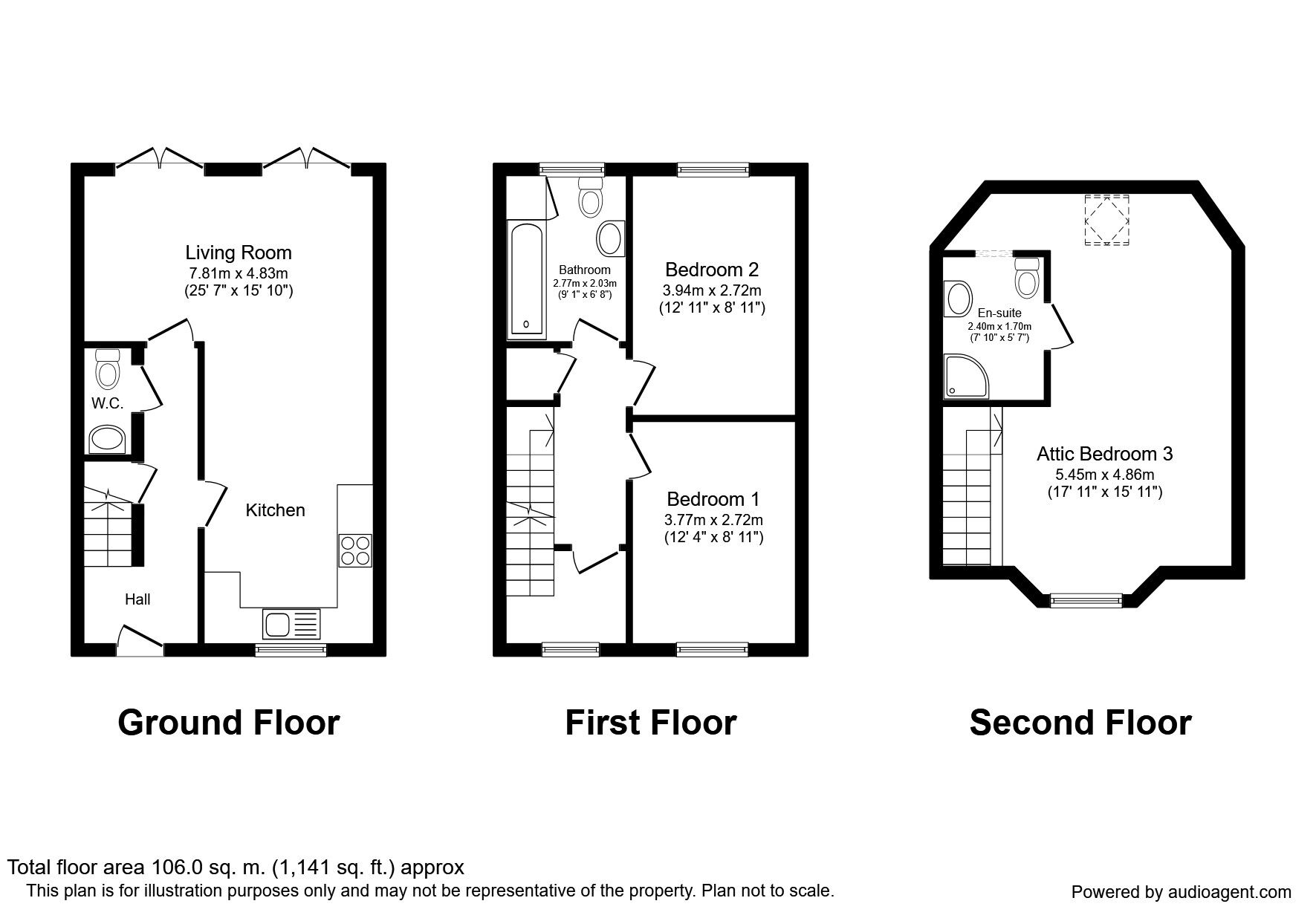 Floorplan of 3 bedroom Semi Detached House to rent, Goffee Way, Morley, Leeds, LS27