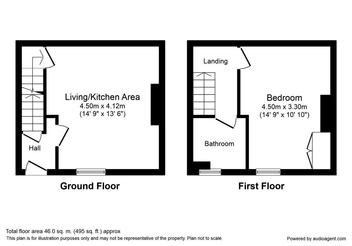 Floorplan of 1 bedroom Mid Terrace House to rent, Fountain Street, Morley, Leeds, LS27