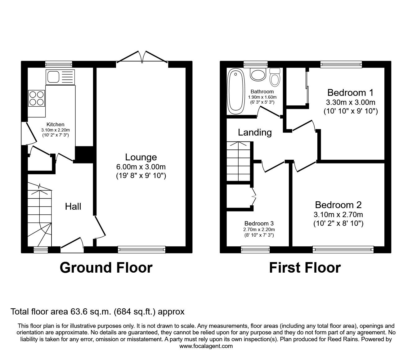 Floorplan of 3 bedroom Semi Detached House to rent, Rydal Drive, Morley, West Yorkshire, LS27