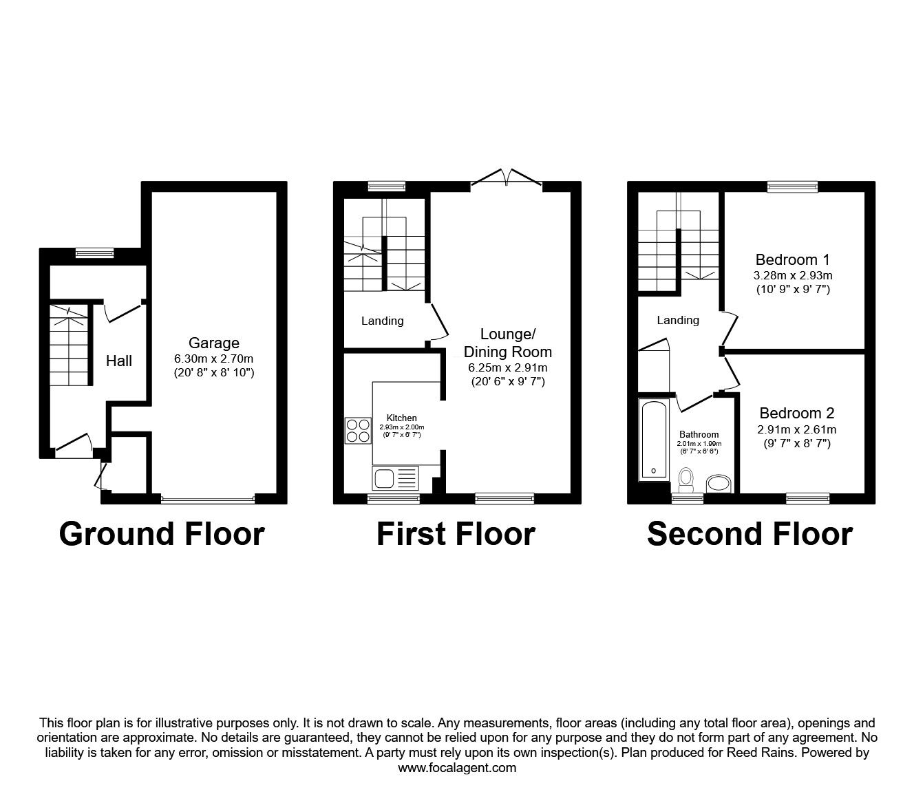 Floorplan of 2 bedroom Mid Terrace House for sale, Victoria Mews, Morley, West Yorkshire, LS27