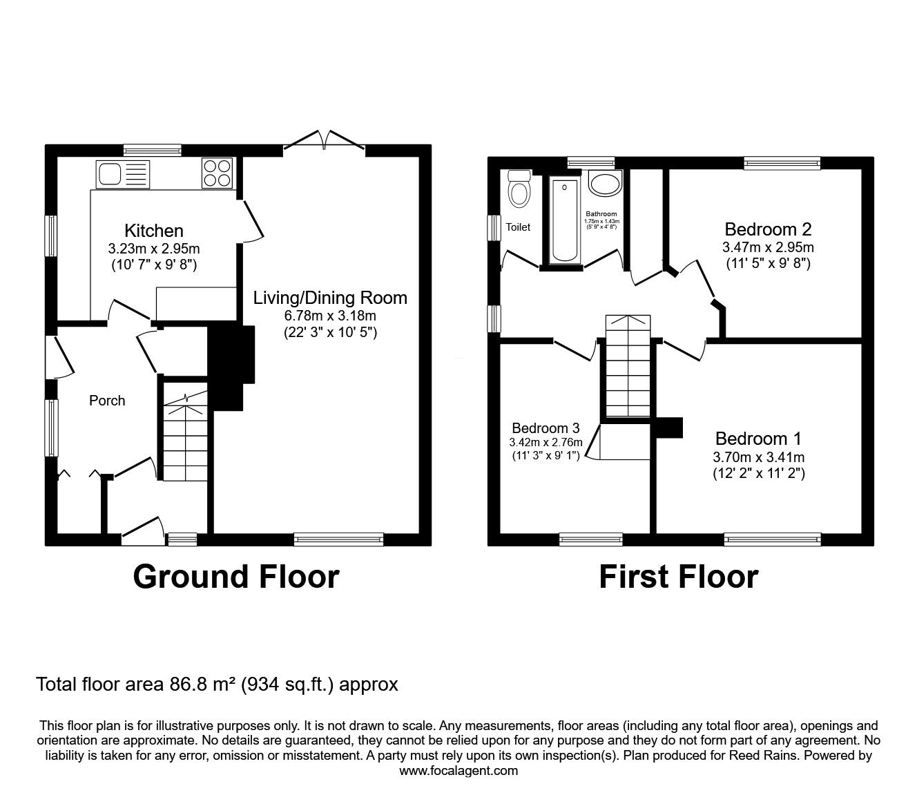 Floorplan of 3 bedroom End Terrace House for sale, Newlands Crescent, Morley, Leeds, LS27