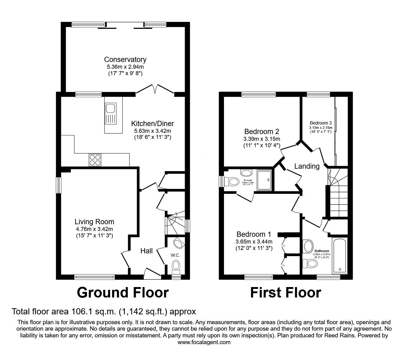 Floorplan of 3 bedroom Detached House for sale, Sandringham Drive, Tingley, West Yorkshire, WF3