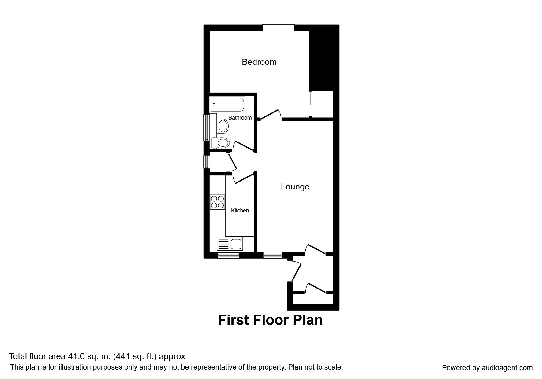 Floorplan of 1 bedroom  Flat to rent, Chalner Avenue, Morley, West Yorkshire, LS27