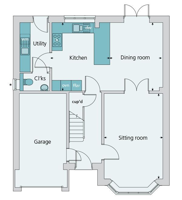 Floorplan of 4 bedroom Detached House for sale, Blossom Grove, Edleston, Cheshire, CW5