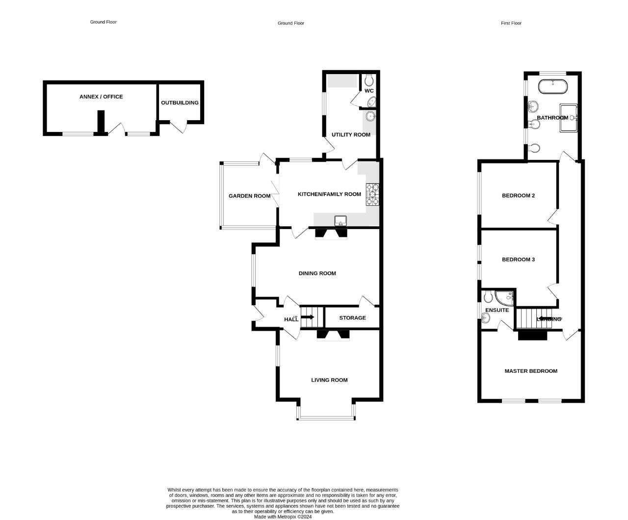 Floorplan of 3 bedroom Semi Detached House for sale, Moorfields, Willaston, Cheshire, CW5