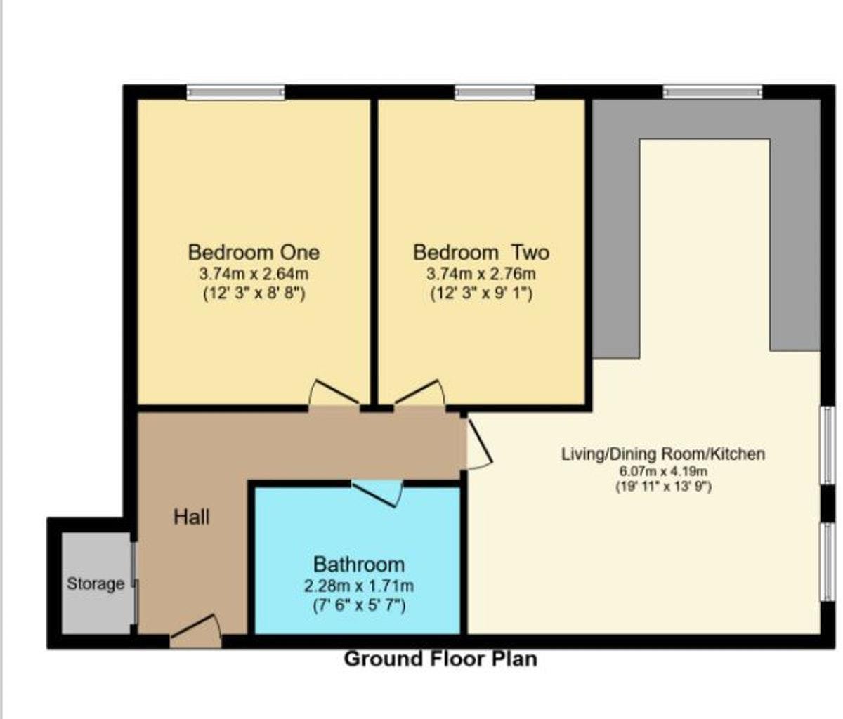 Floorplan of 2 bedroom  Flat for sale, Snow Crest Place, Stapeley, Cheshire, CW5