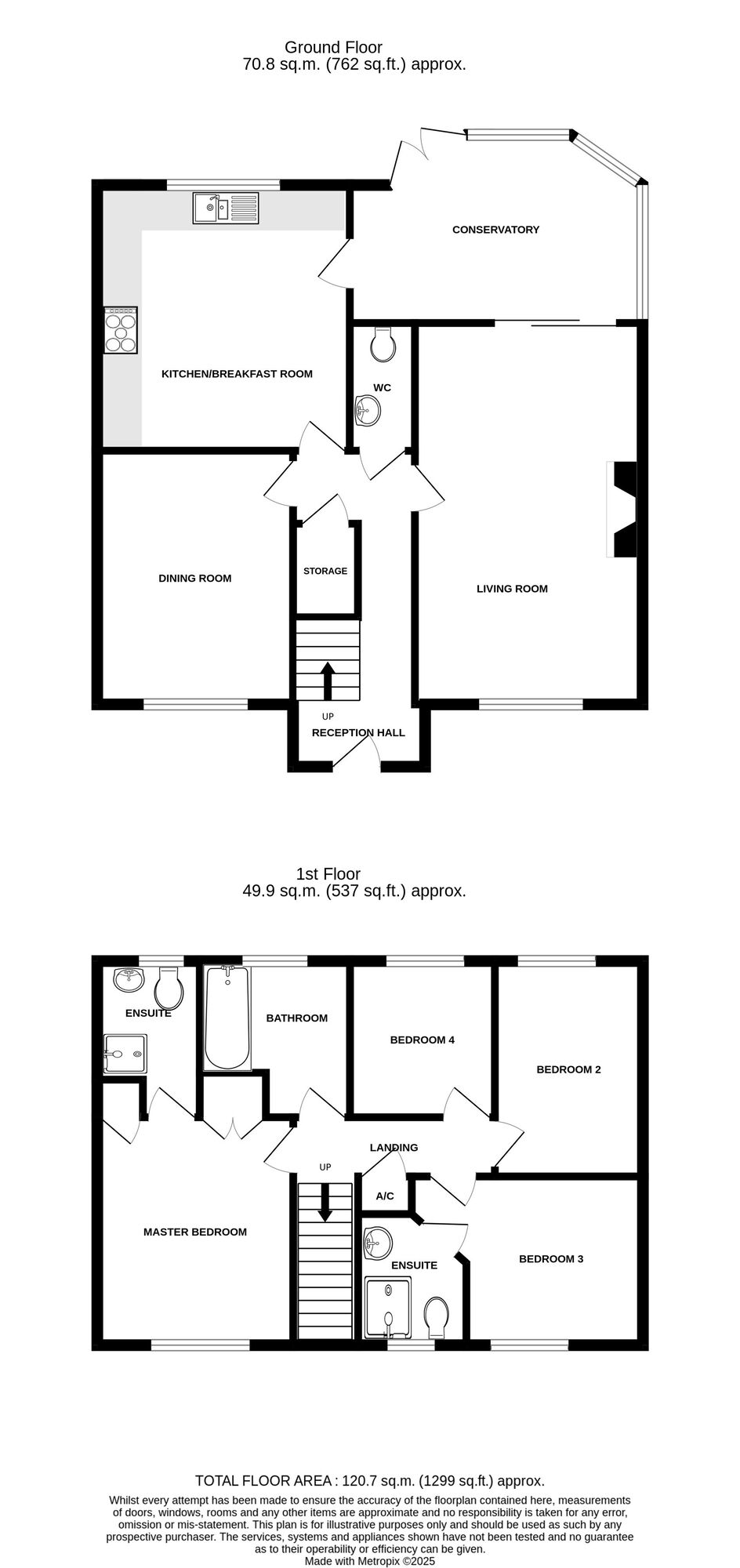 Floorplan of 4 bedroom Detached House for sale, Mainwaring Close, Stapeley, Cheshire, CW5