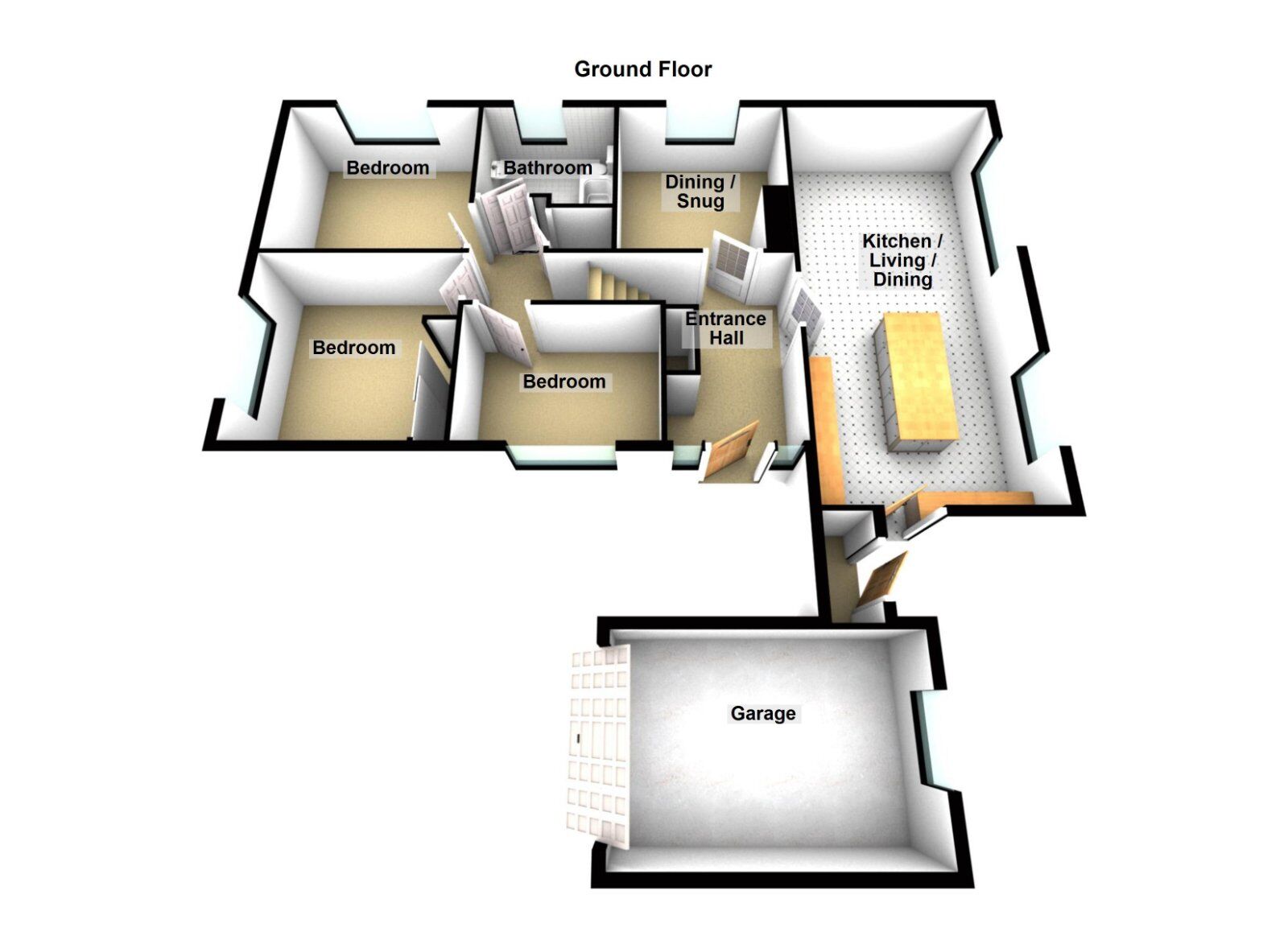 Floorplan of 3 bedroom Detached Bungalow for sale, Marcella Park, Newtownards, County Down, BT23