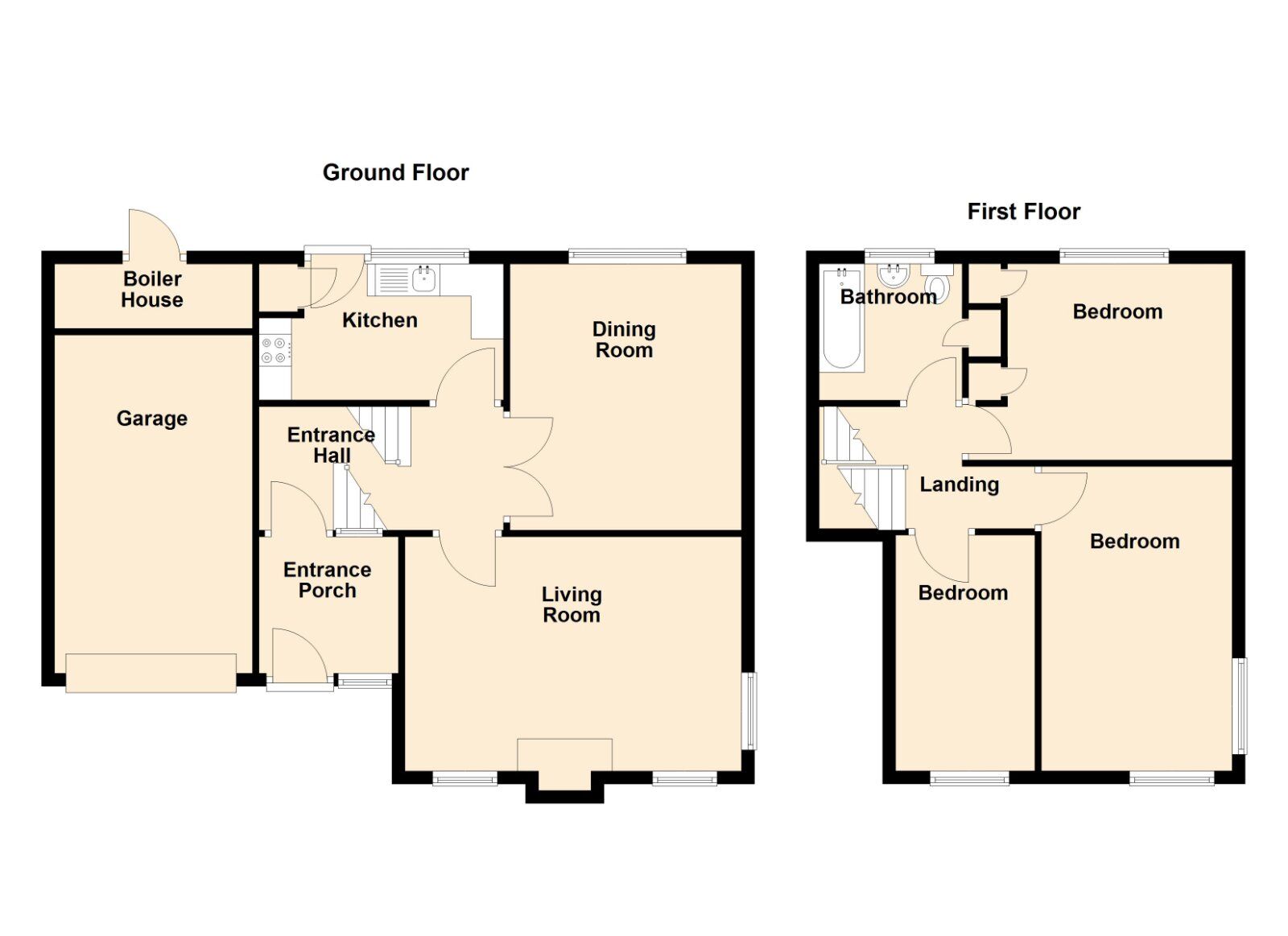 Floorplan of 3 bedroom Detached House for sale, Belvedere Road, Newtownards, County Down, BT23