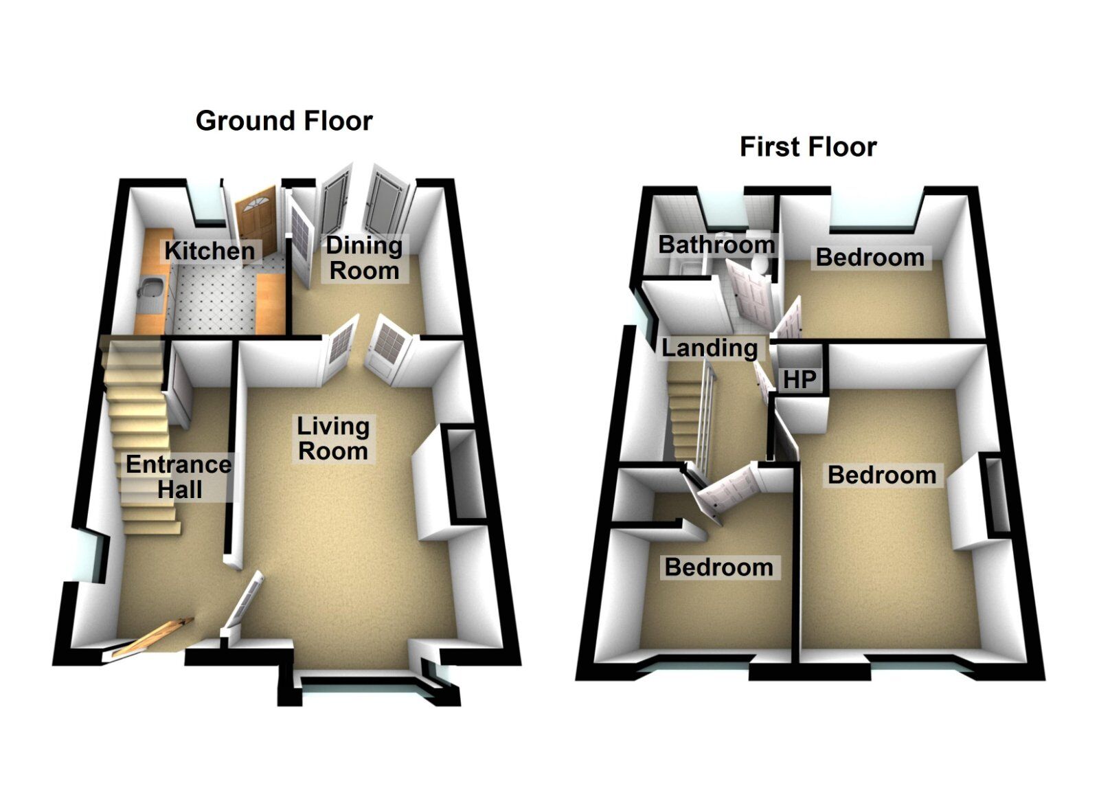 Floorplan of 3 bedroom Semi Detached House for sale, Ringhaddy Gardens, Newtownards, County Down, BT23