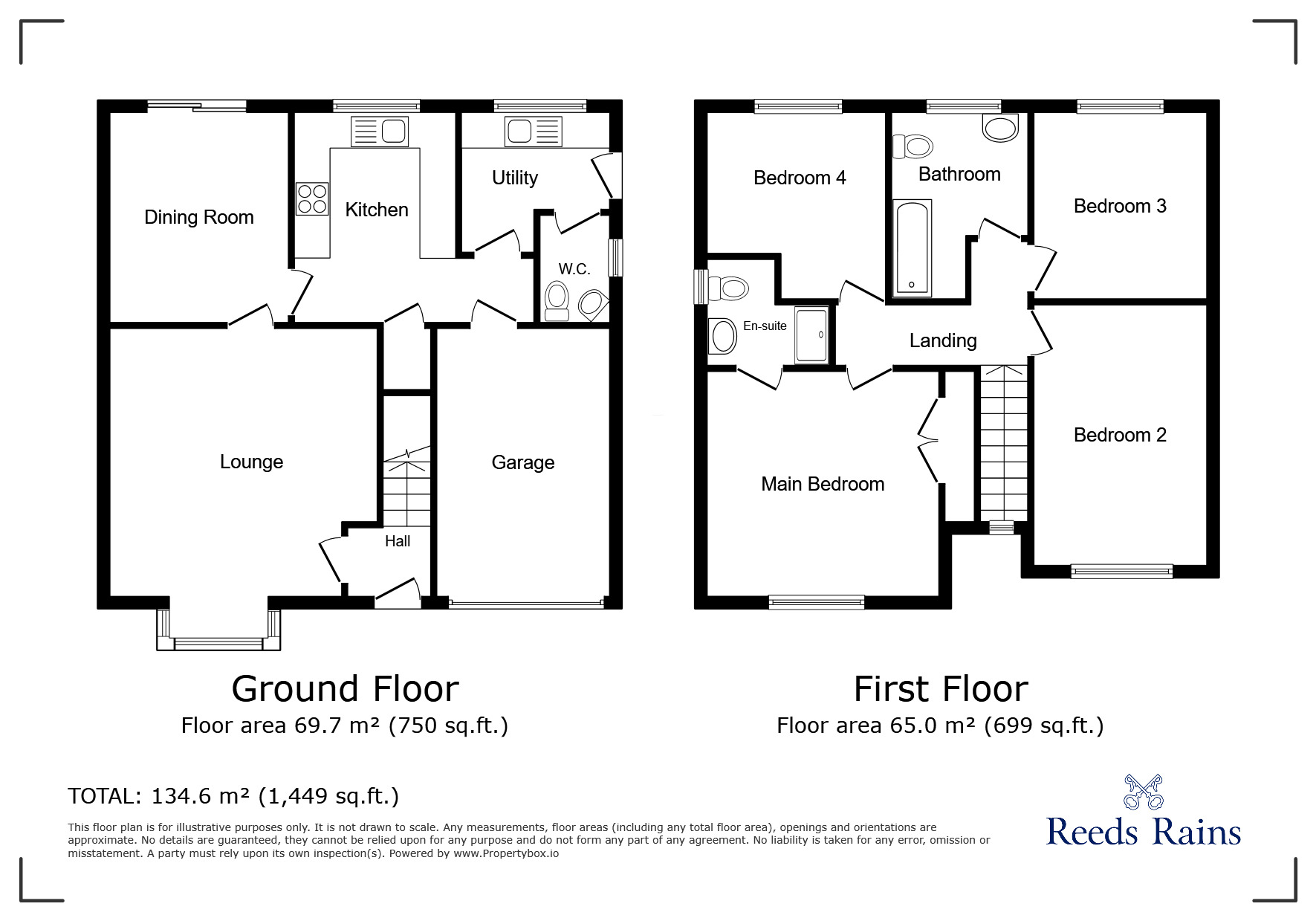 Floorplan of 4 bedroom Detached House for sale, Draycott Drive, Newcastle, Staffordshire, ST5