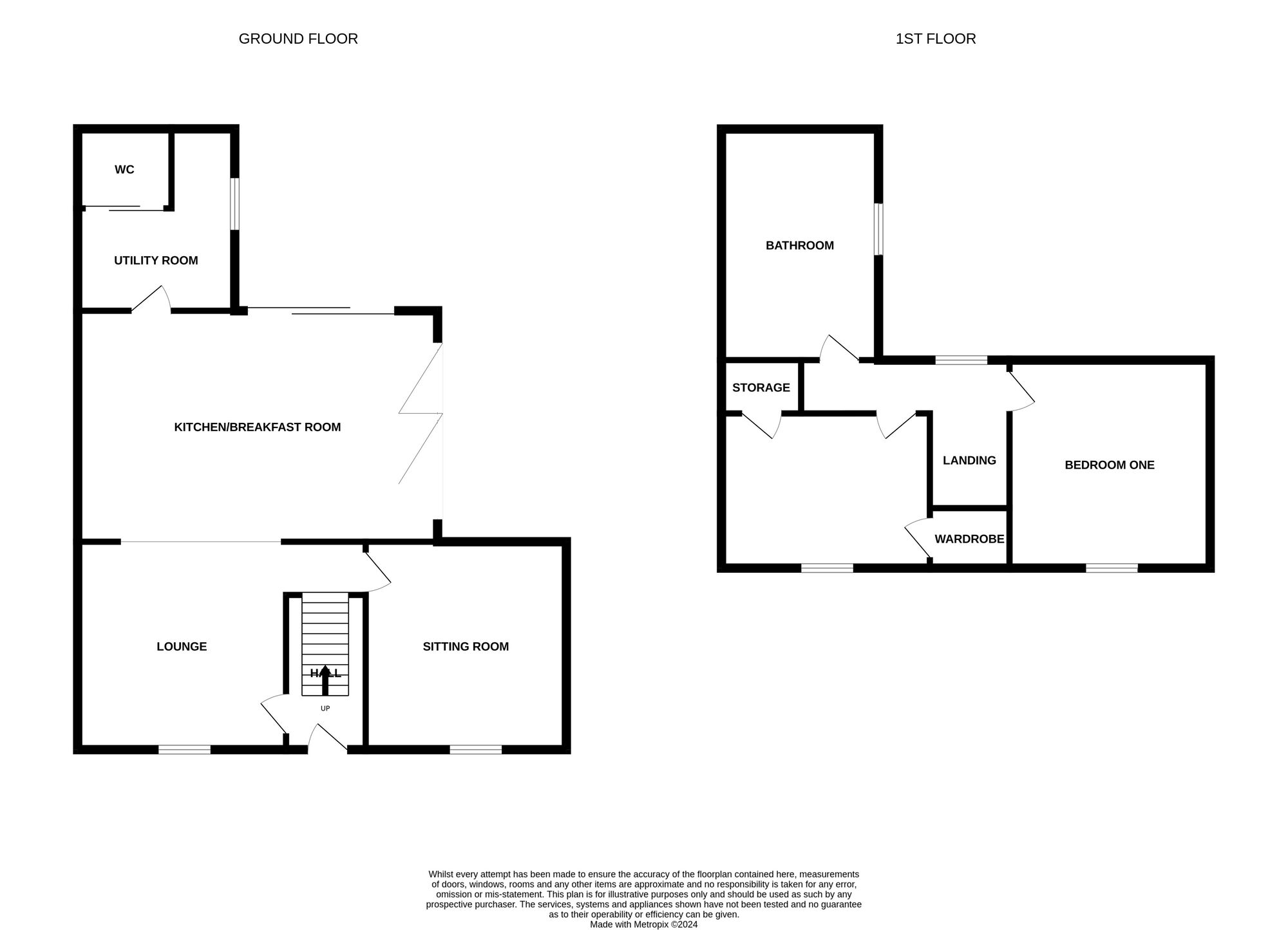 Floorplan of 2 bedroom Detached House for sale, High Street, Alsagers Bank, Staffordshire, ST7