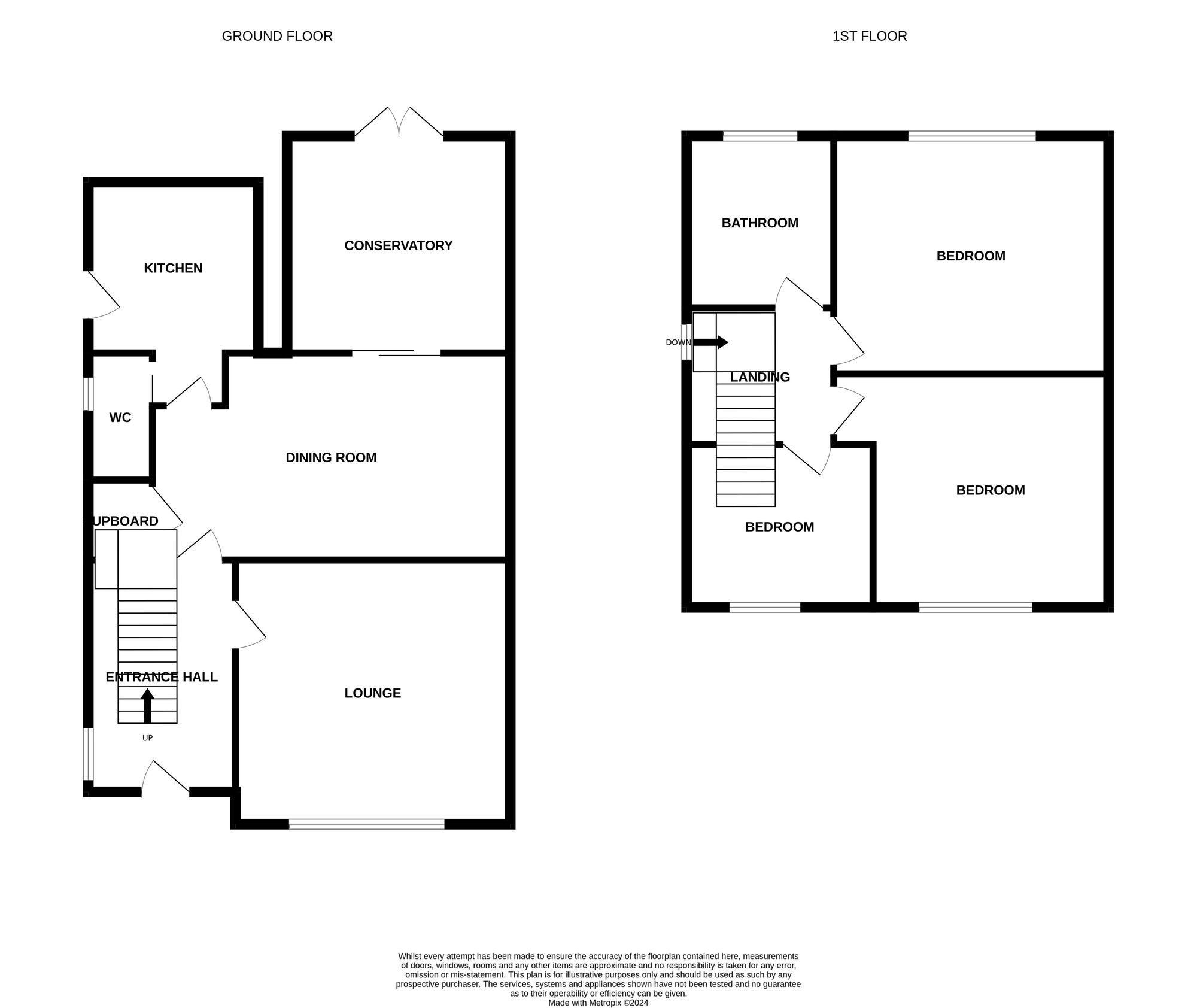 Floorplan of 3 bedroom Semi Detached House for sale, Underwood Road, Newcastle, Staffordshire, ST5