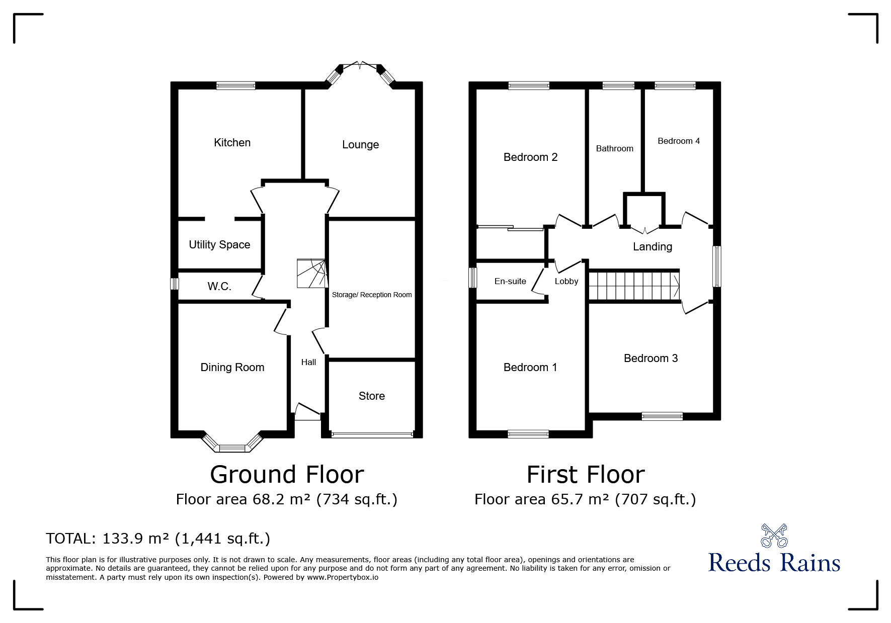 Floorplan of 4 bedroom Detached House for sale, Galingale View, Newcastle, Staffordshire, ST5