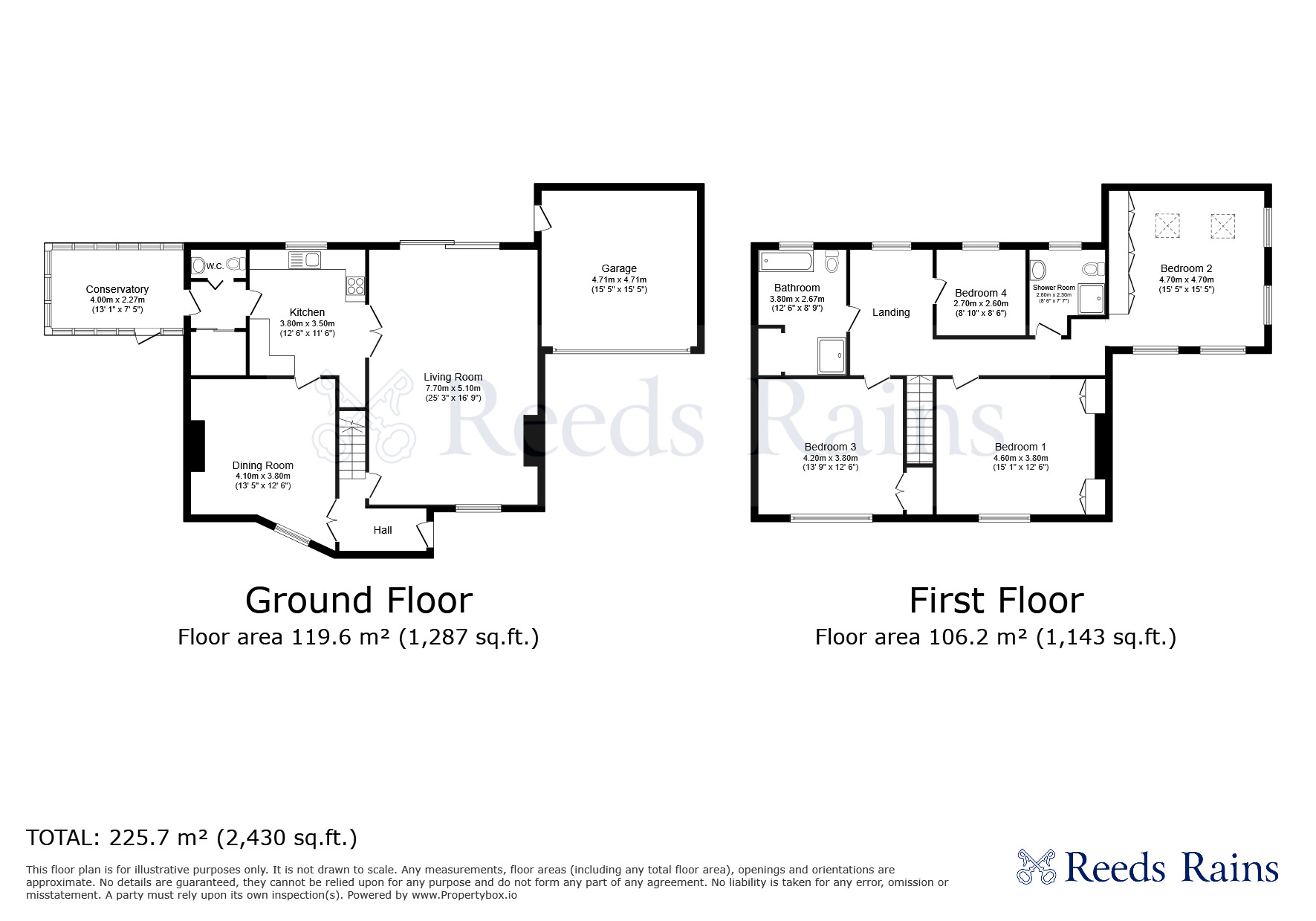 Floorplan of 4 bedroom Detached House for sale, Main Road, Wrinehill, Staffordshire, CW3