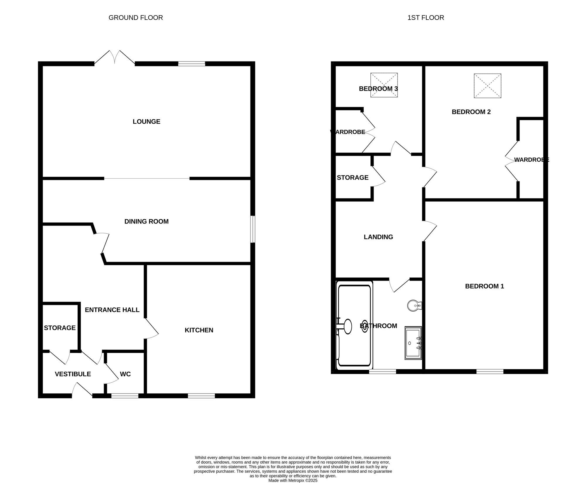 Floorplan of 3 bedroom Semi Detached House for sale, Birches Farm Mews, Madeley, Staffordshire, CW3