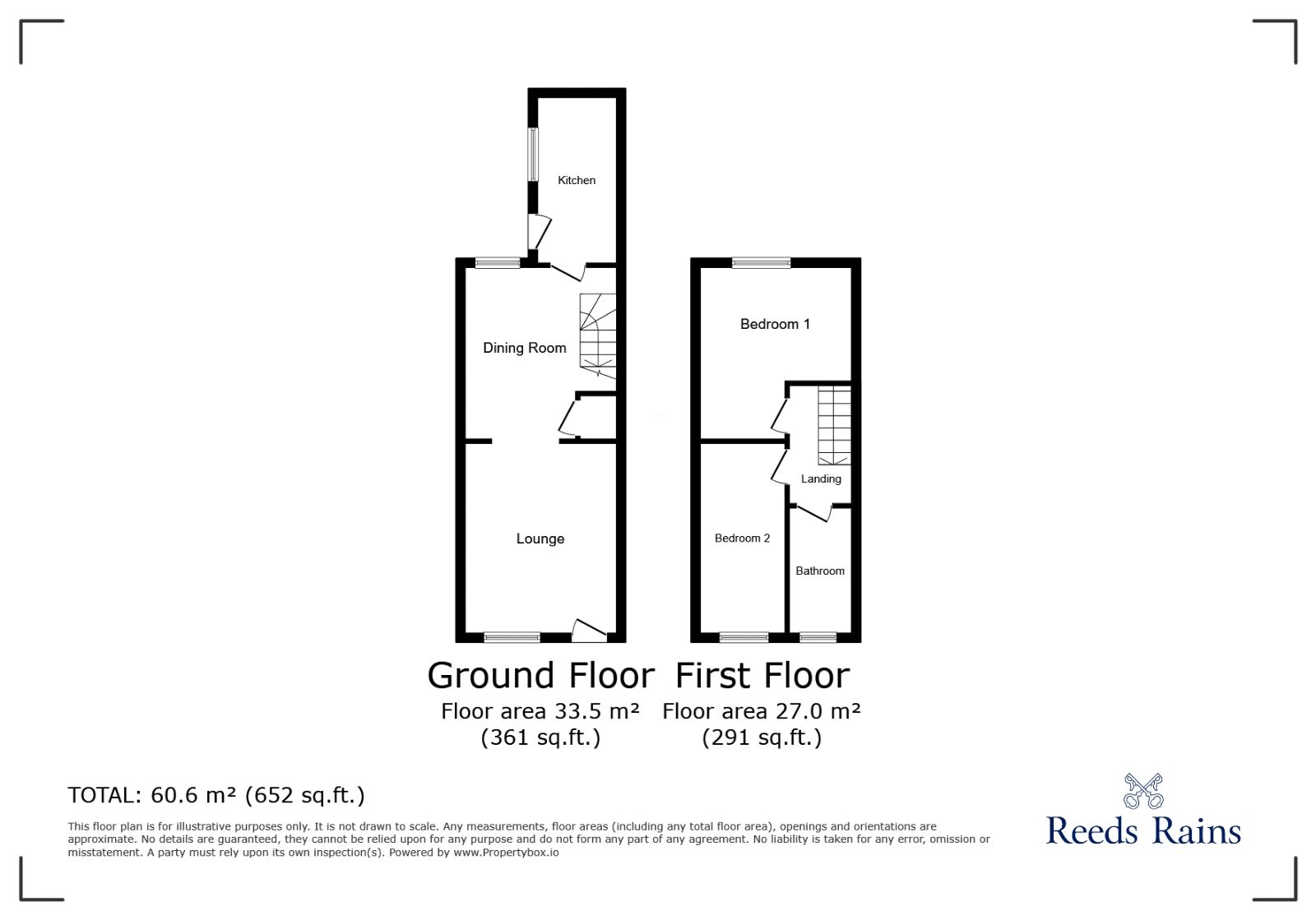 Floorplan of 2 bedroom Mid Terrace House to rent, Madeley Street, Newcastle, Staffordshire, ST5