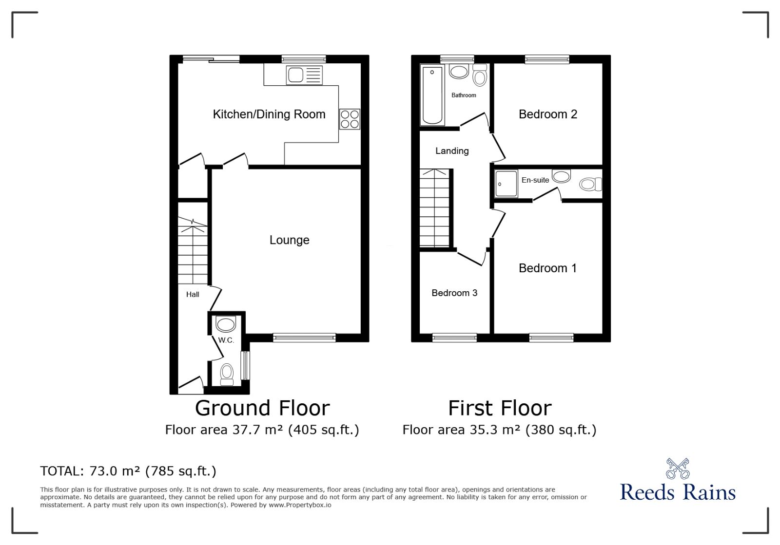 Floorplan of 3 bedroom Detached House to rent, Willard Close, Newcastle, Staffordshire, ST5