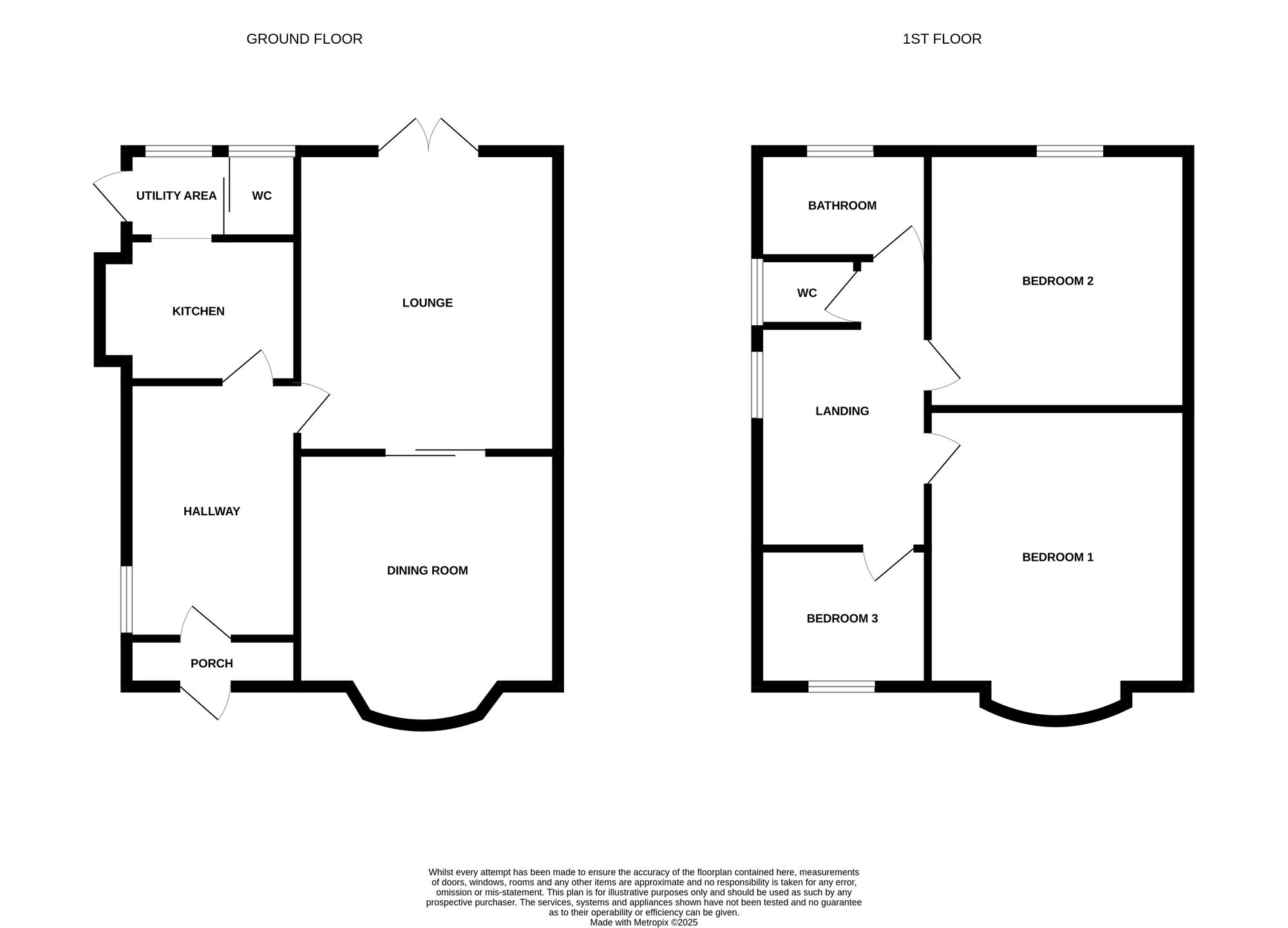 Floorplan of 3 bedroom Semi Detached House for sale, Pitfield Avenue, Newcastle, Staffordshire, ST5