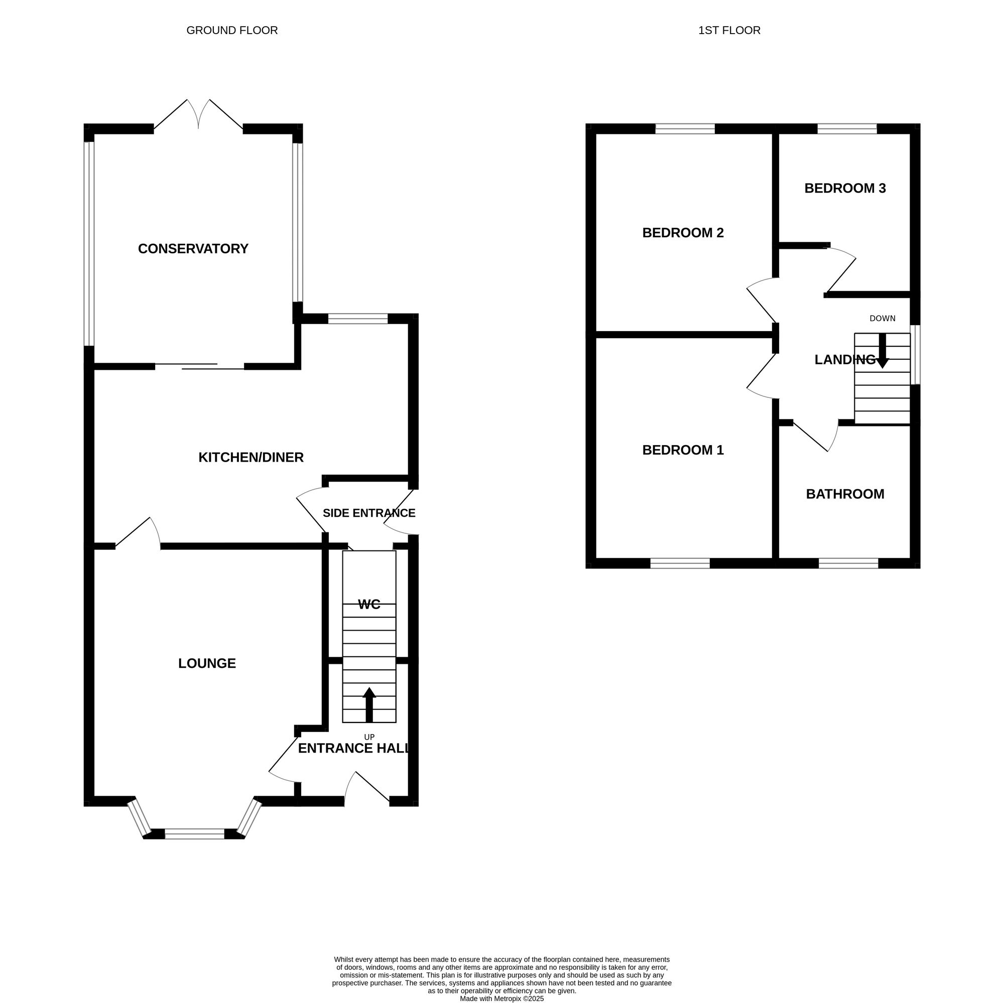 Floorplan of 3 bedroom Semi Detached House for sale, Riverside Road, Stoke-on-Trent, Staffordshire, ST4