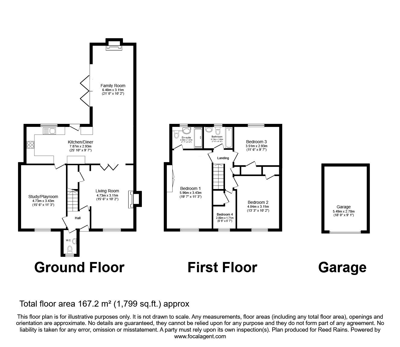 Floorplan of 4 bedroom Detached House for sale, Church Meadows, Little Leigh, Cheshire, CW8