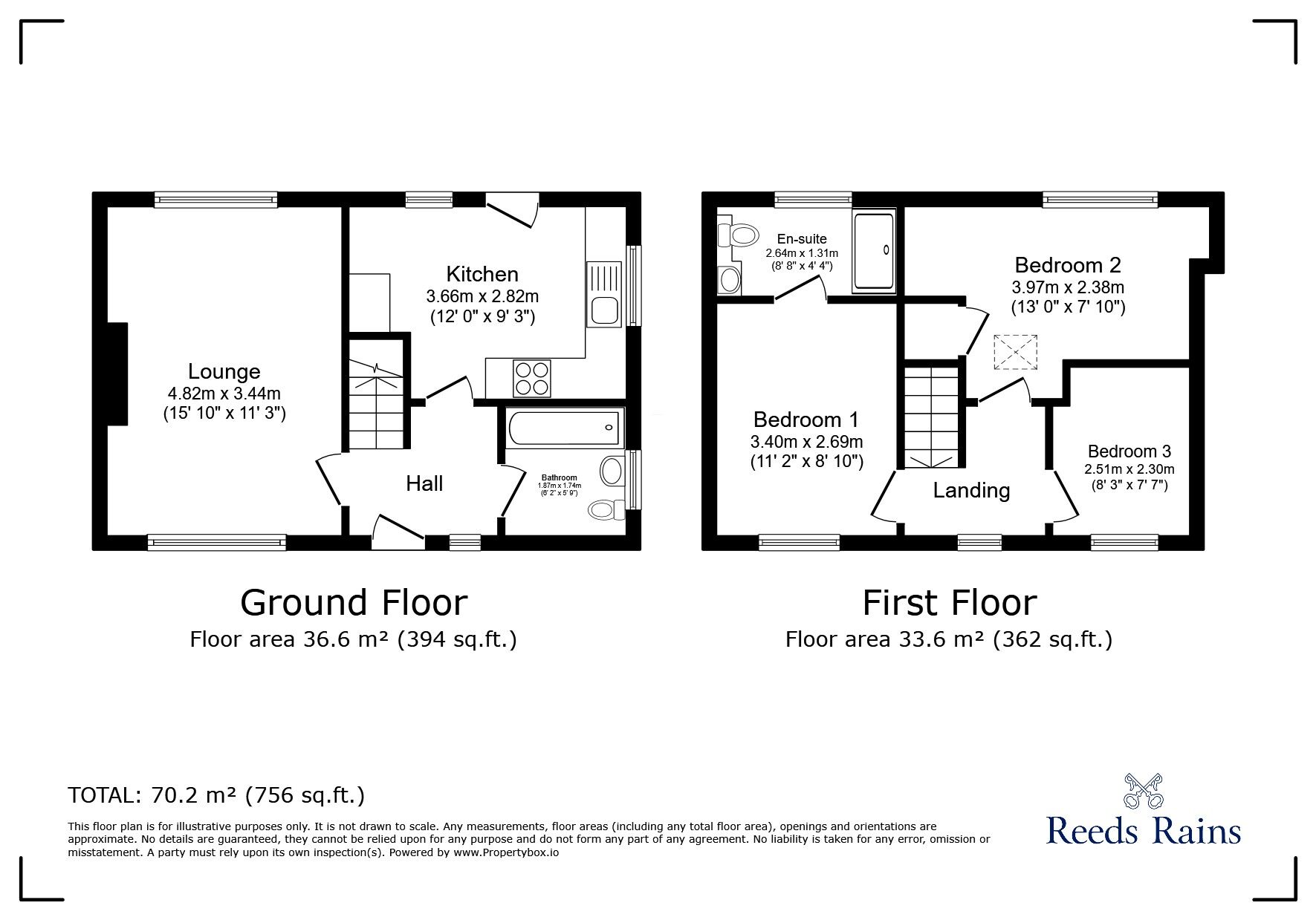 Floorplan of 3 bedroom Semi Detached House for sale, Roberts Drive, Rudheath, Cheshire, CW9