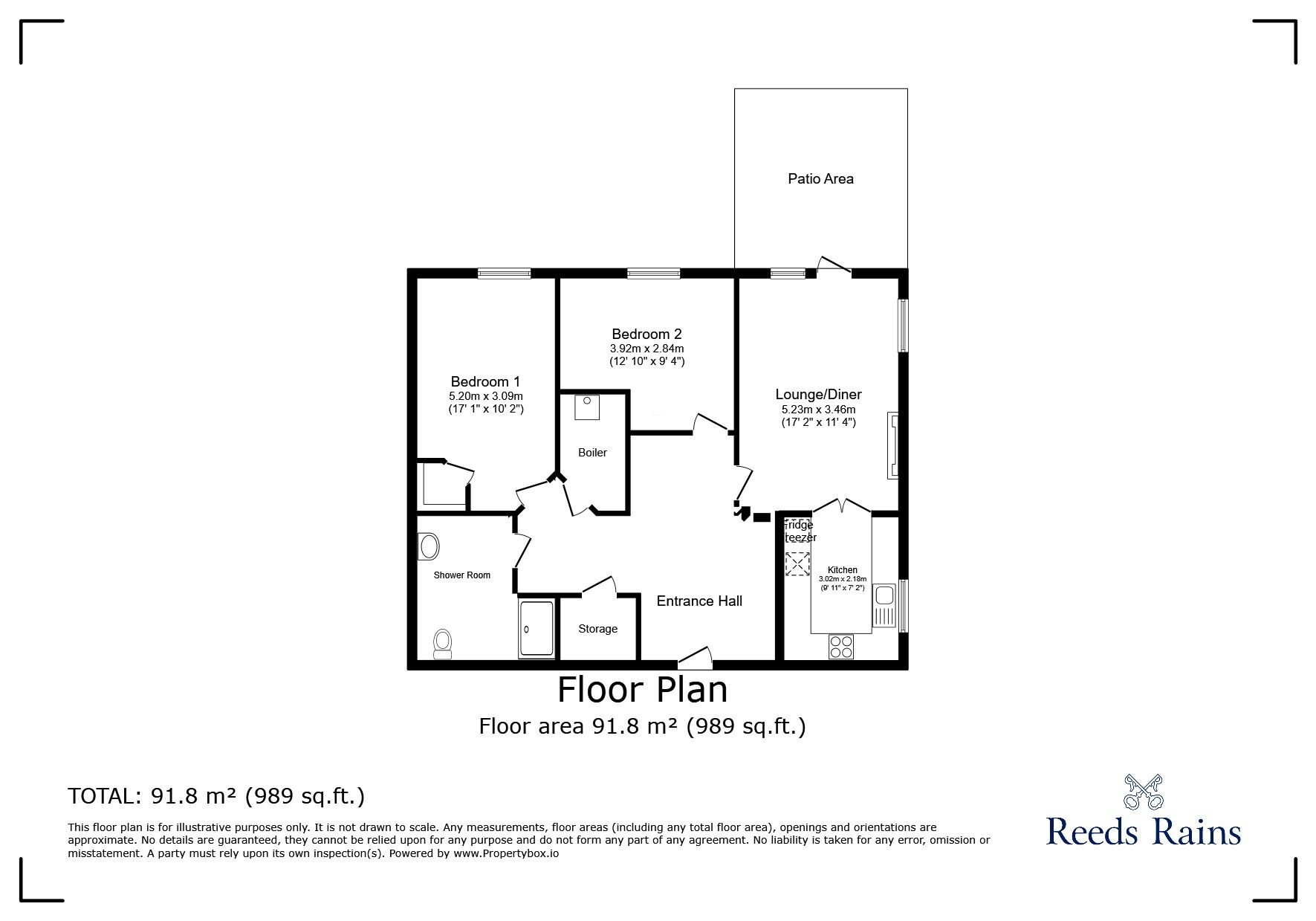 Floorplan of 2 bedroom  Flat for sale, Chester Way, Northwich, Cheshire, CW9