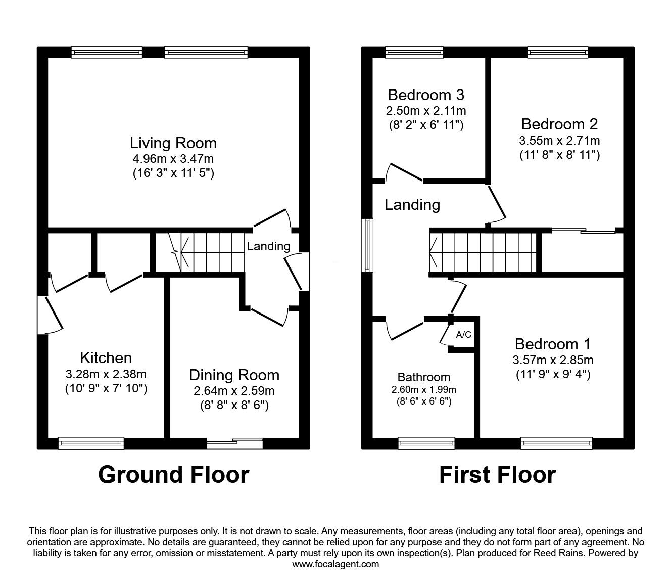 Floorplan of 3 bedroom Detached House for sale, Coxley View, Netherton, West Yorkshire, WF4