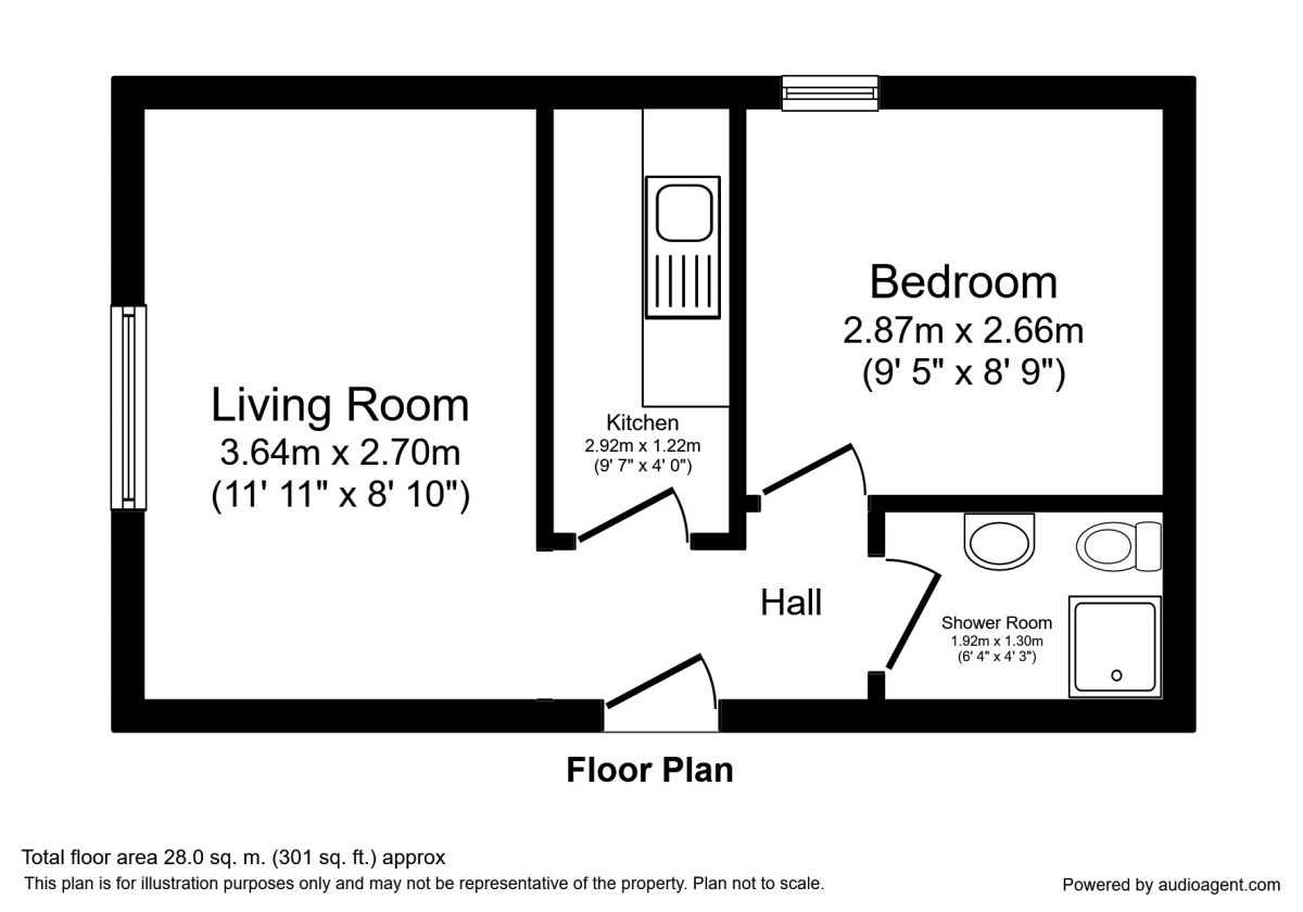 Floorplan of 1 bedroom  Flat to rent, Billinge Road, Wigan, Lancashire, WN5