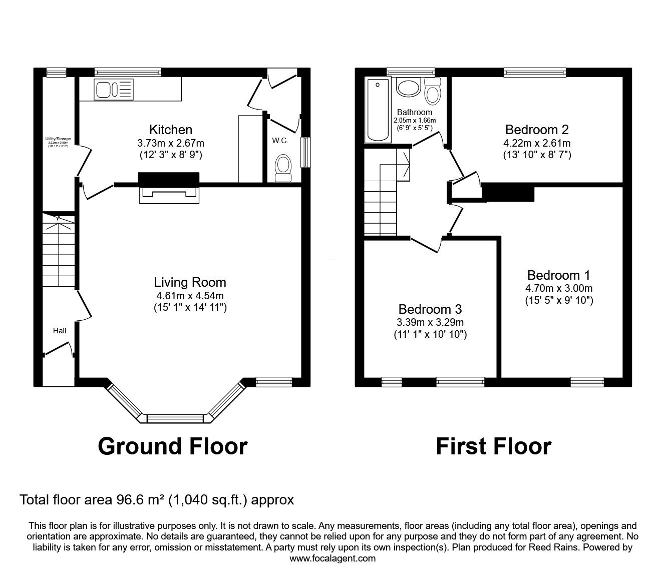 Floorplan of 3 bedroom Semi Detached House for sale, Beechwood Crescent, Orrell, Greater Manchester, WN5