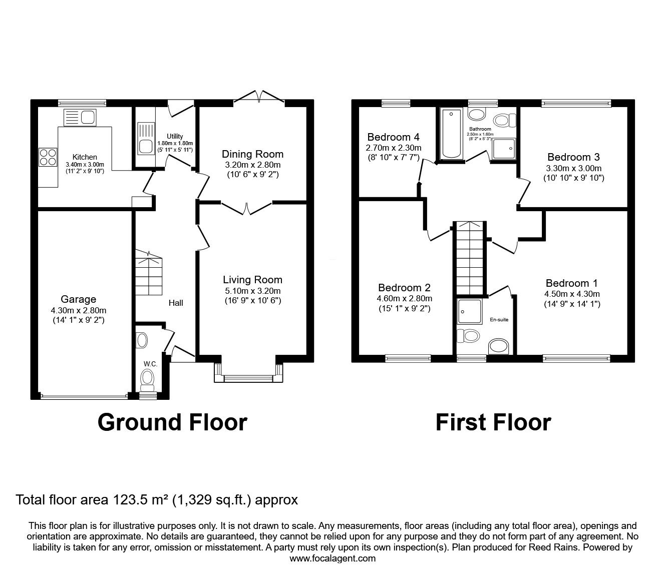 Floorplan of 4 bedroom Detached House for sale, Parsonage Place, Wigan, Greater Manchester, WN3