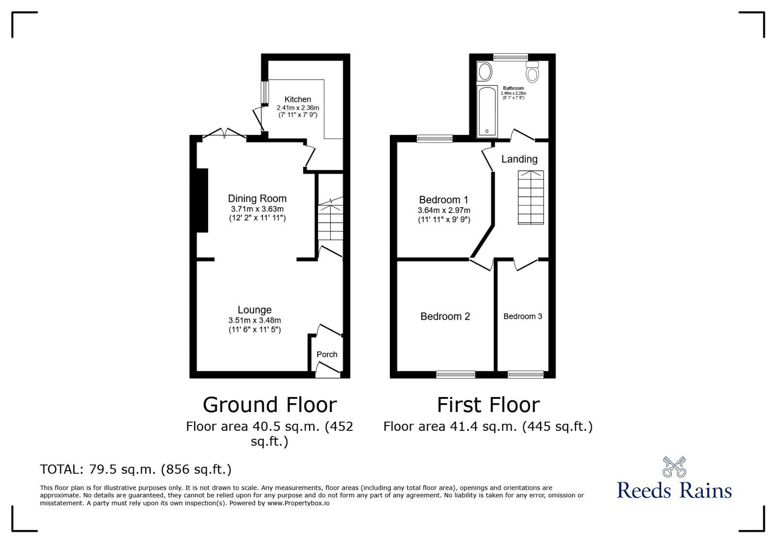 Floorplan of 3 bedroom Mid Terrace House for sale, Lorne Street, Wigan, Greater Manchester, WN1