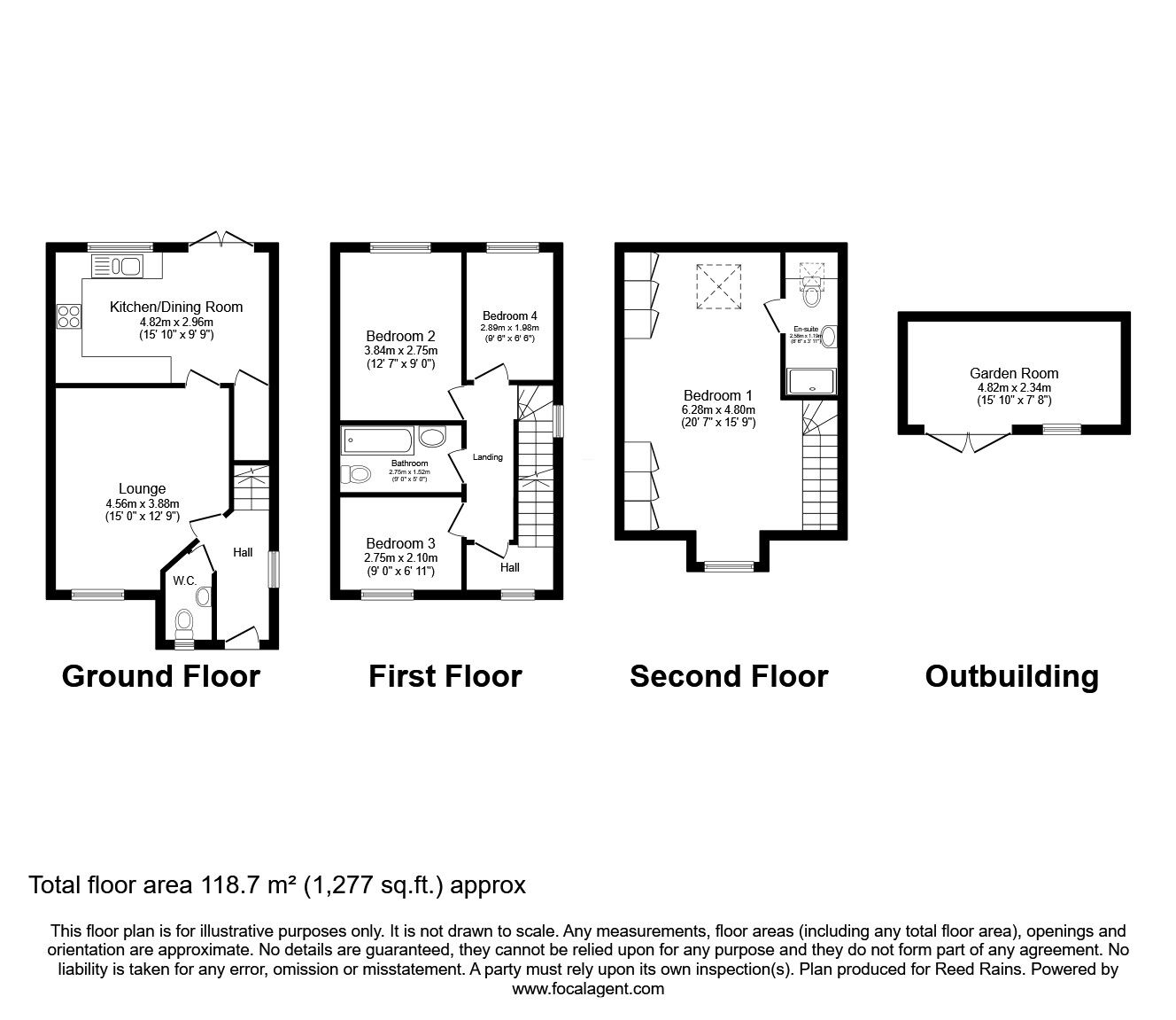 Floorplan of 4 bedroom Semi Detached House for sale, Lady Fern Field, Standish, Greater Manchester, WN6