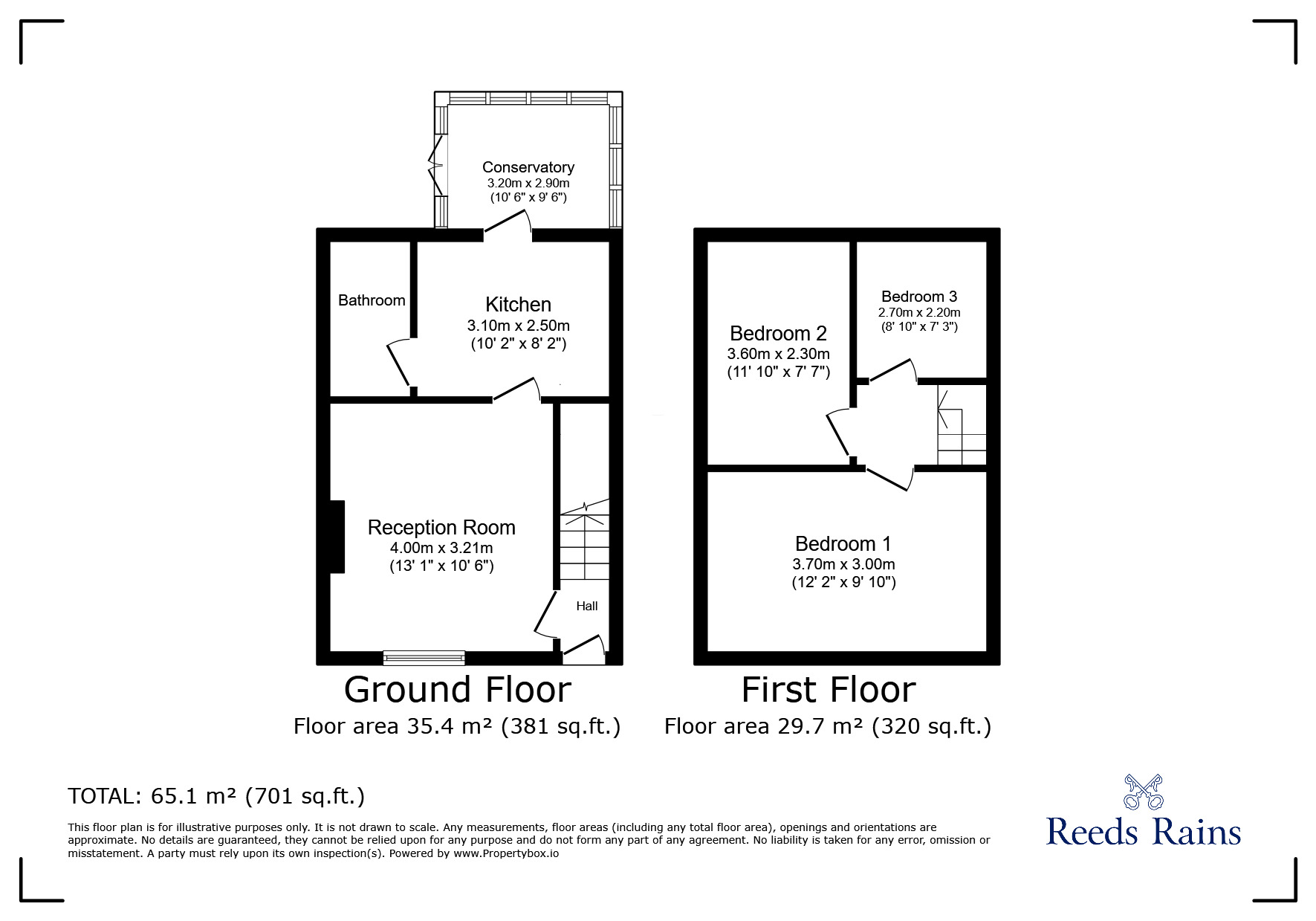 Floorplan of 3 bedroom Mid Terrace House for sale, Bell Lane, Orrell, Greater Manchester, WN5