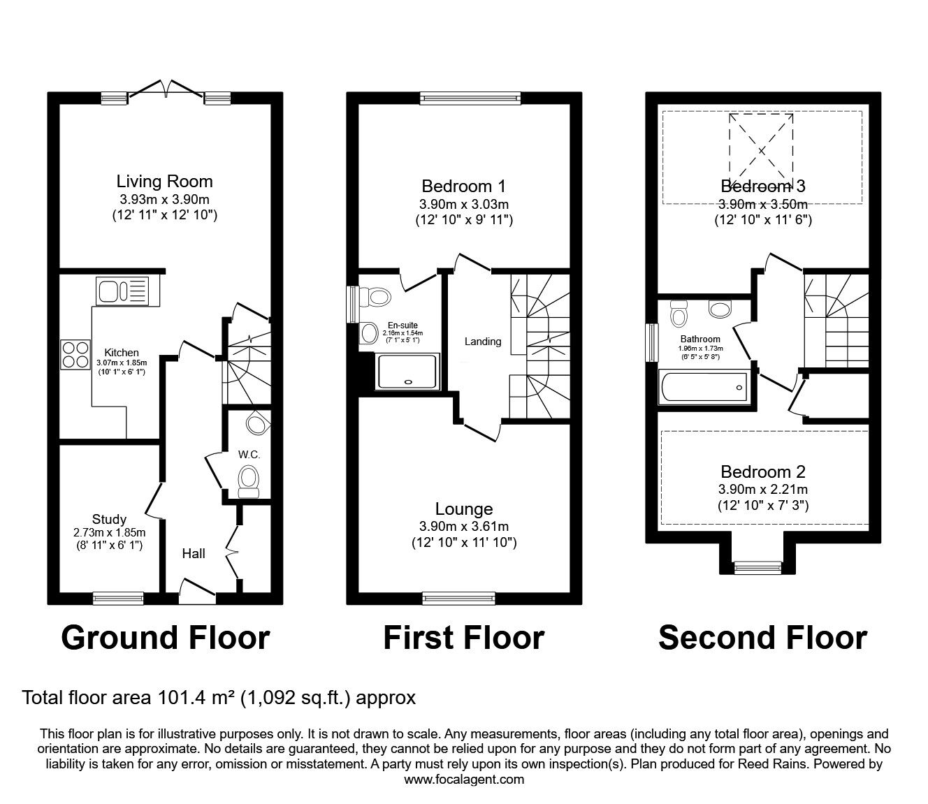 Floorplan of 4 bedroom Semi Detached House for sale, Brookbridge Road, Ince, Greater Manchester, WN2