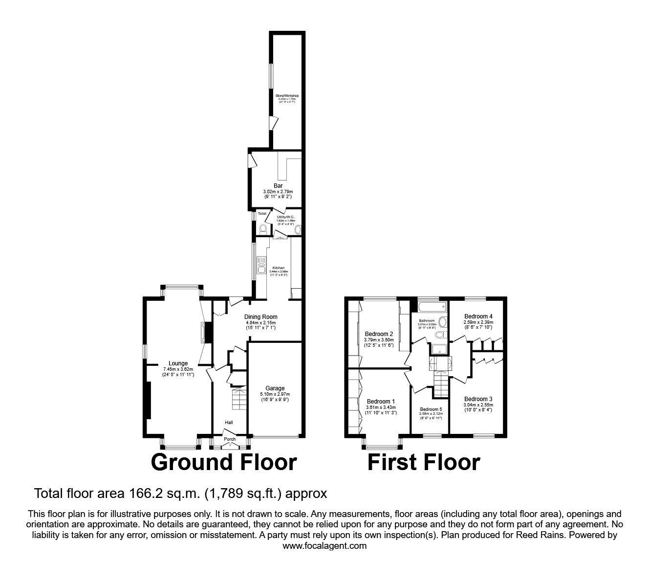 Floorplan of 5 bedroom Detached House to rent, Sherwood Drive, Wigan, Greater Manchester, WN5