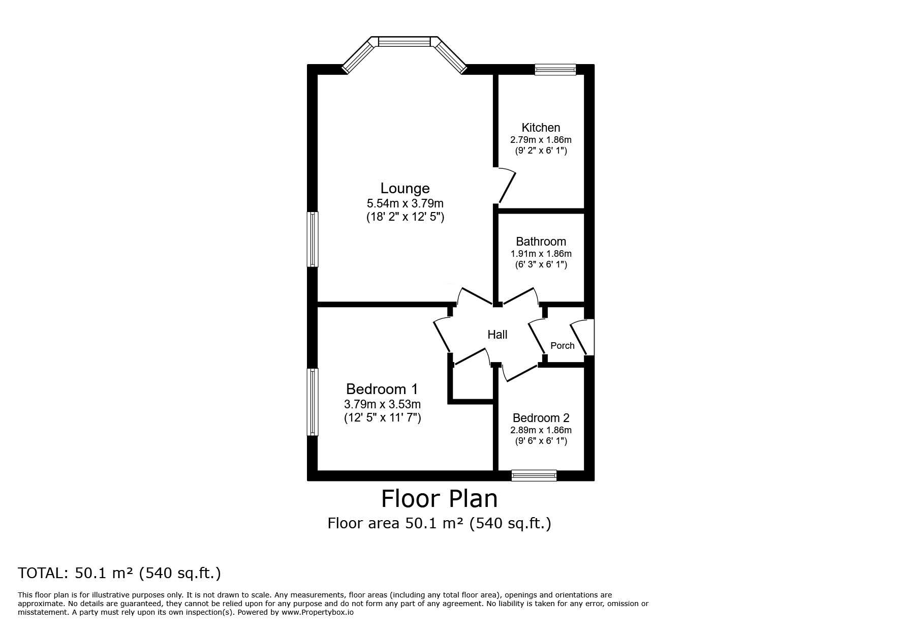 Floorplan of 2 bedroom  Flat for sale, St. Andrew's Road, London, E13