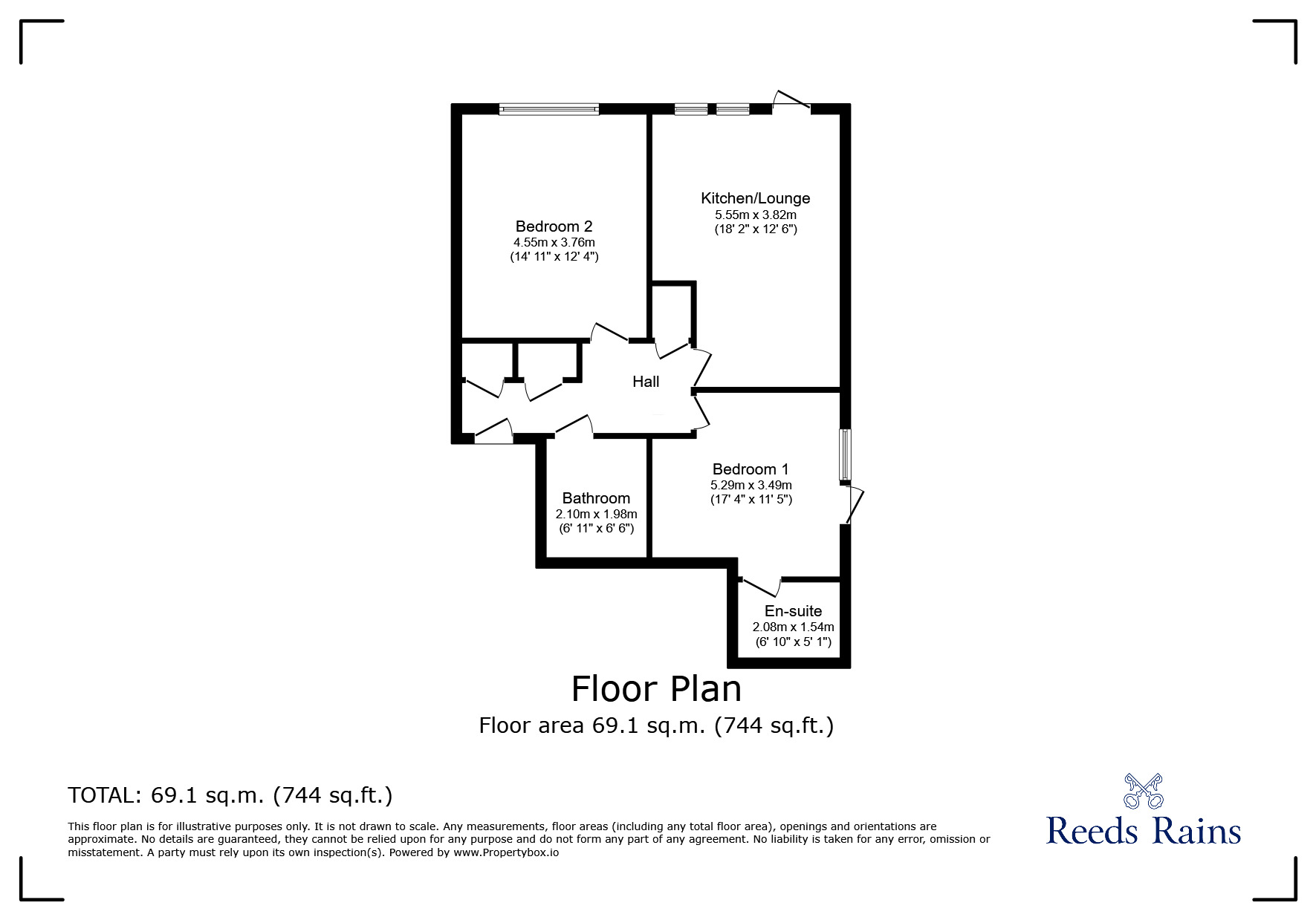 Floorplan of 2 bedroom  Flat for sale, Shipbuilding Way, London, E13