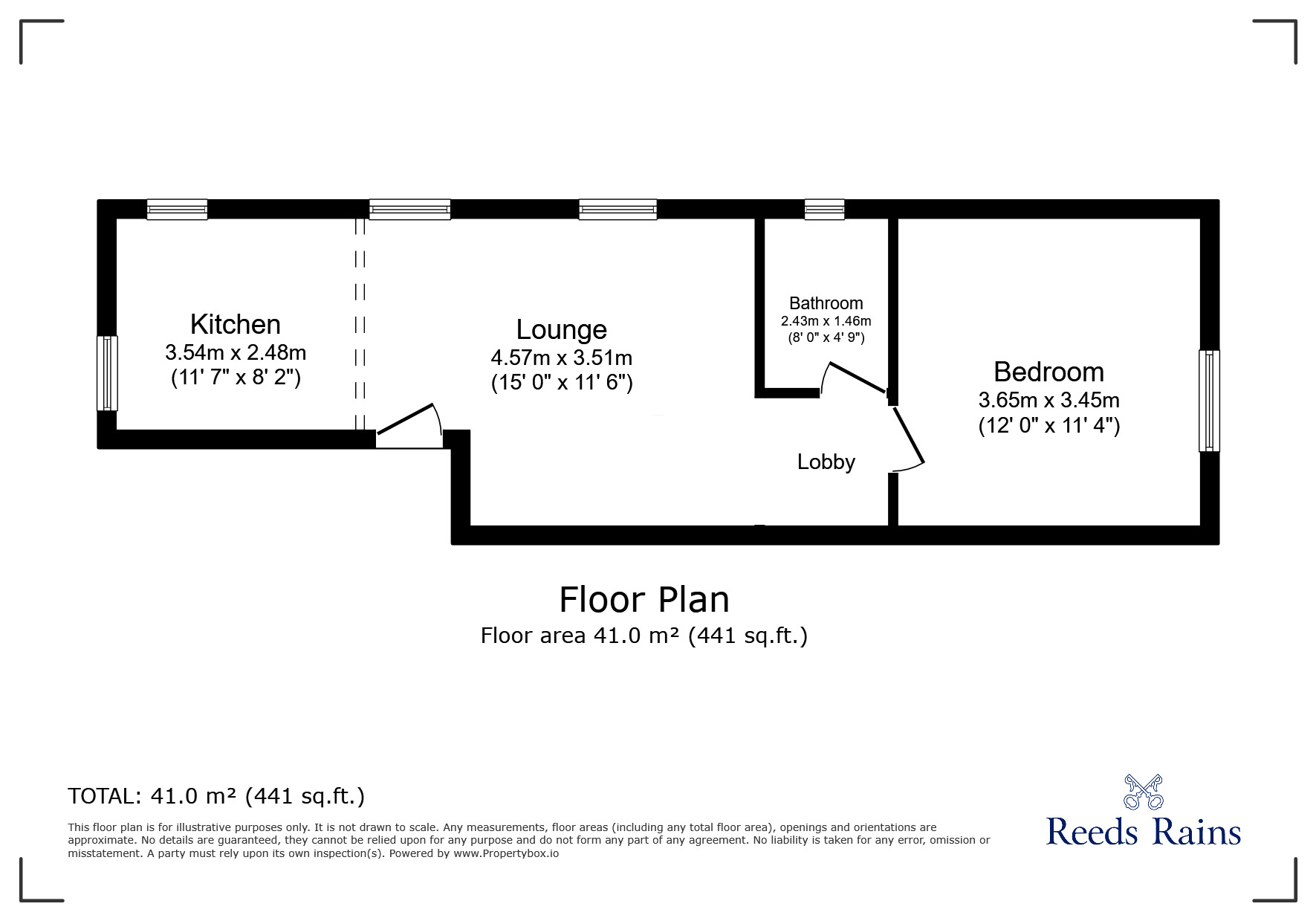 Floorplan of 1 bedroom  Flat for sale, Balaam Street, London, E13