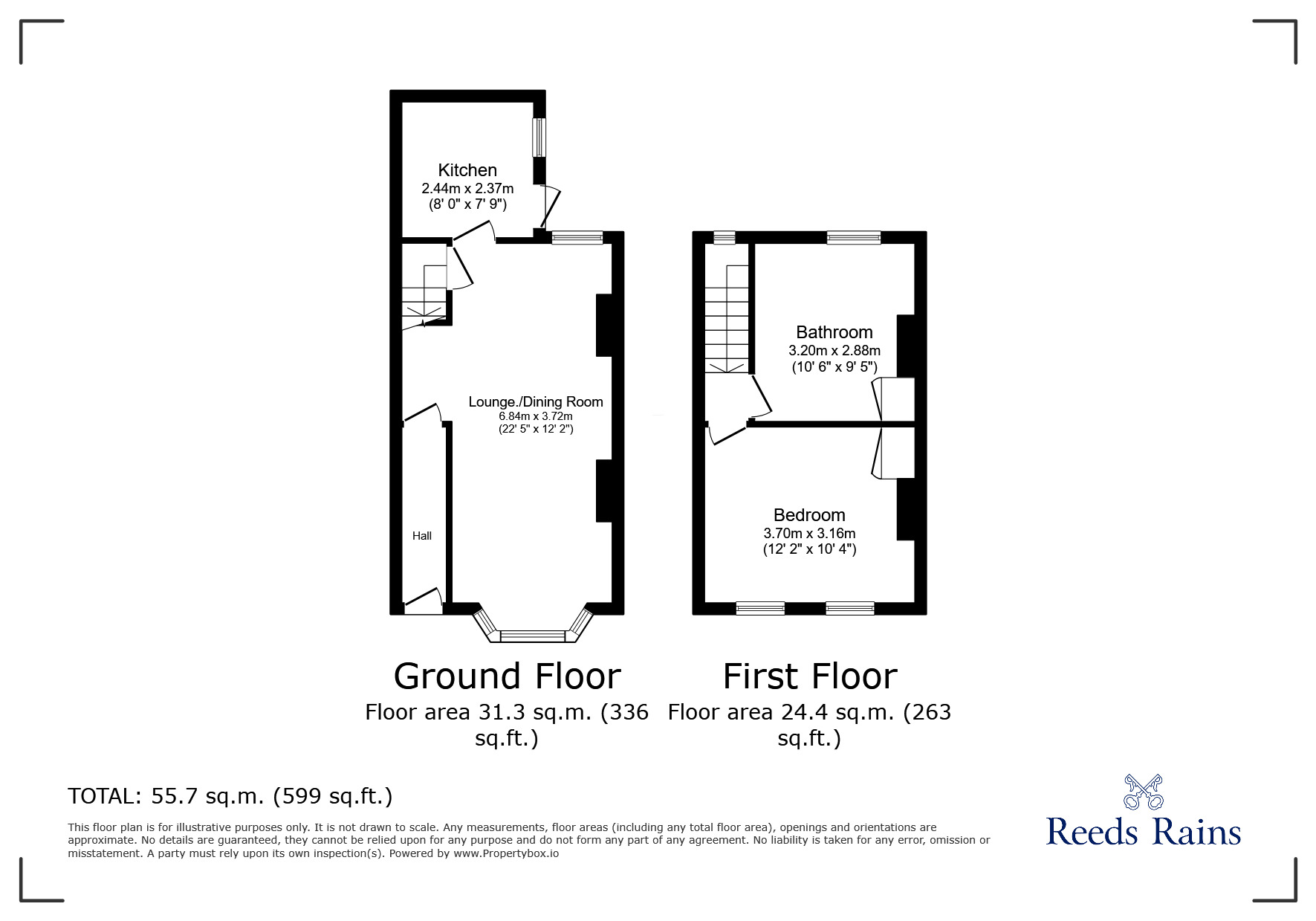 Floorplan of 1 bedroom Mid Terrace House for sale, Tennyson Road, London, E15