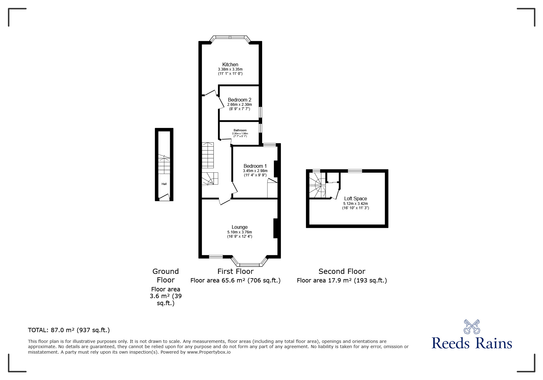 Floorplan of 2 bedroom  Flat for sale, Upton Park Road, London, E7