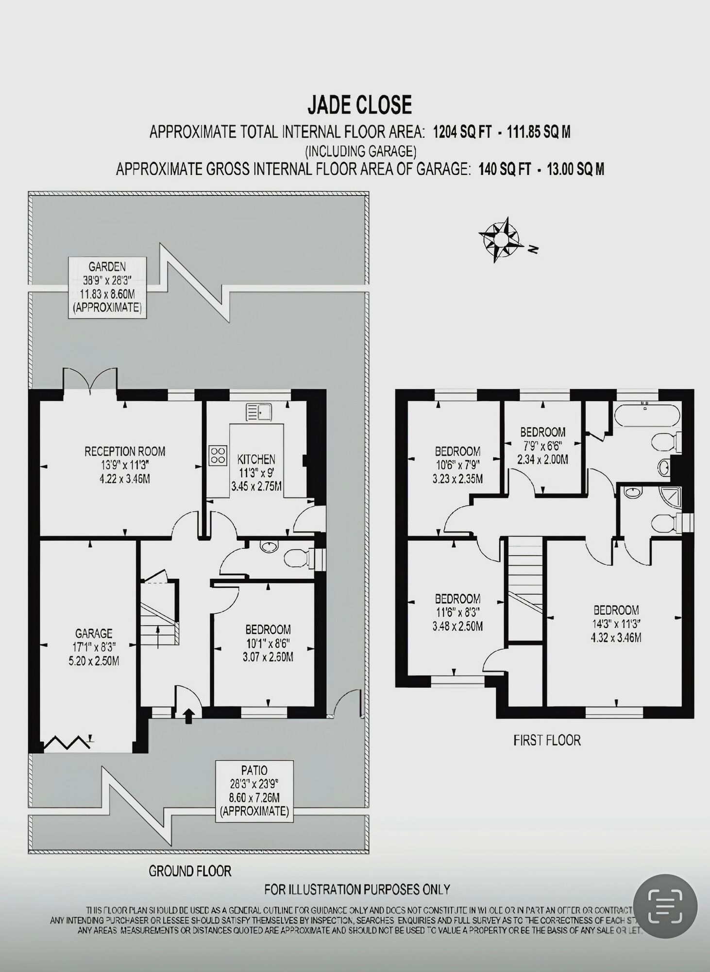 Floorplan of 4 bedroom Detached House to rent, Jade Close, London, E16