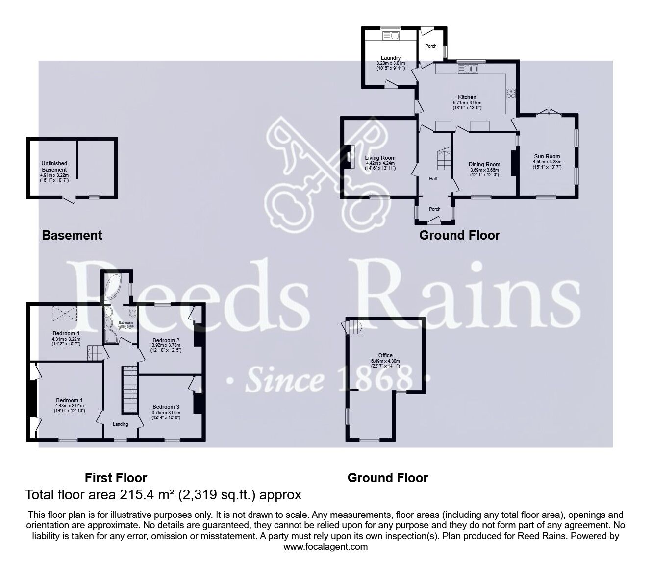 Floorplan of 4 bedroom Semi Detached House for sale, Doncaster Road, Ferrybridge, WF11