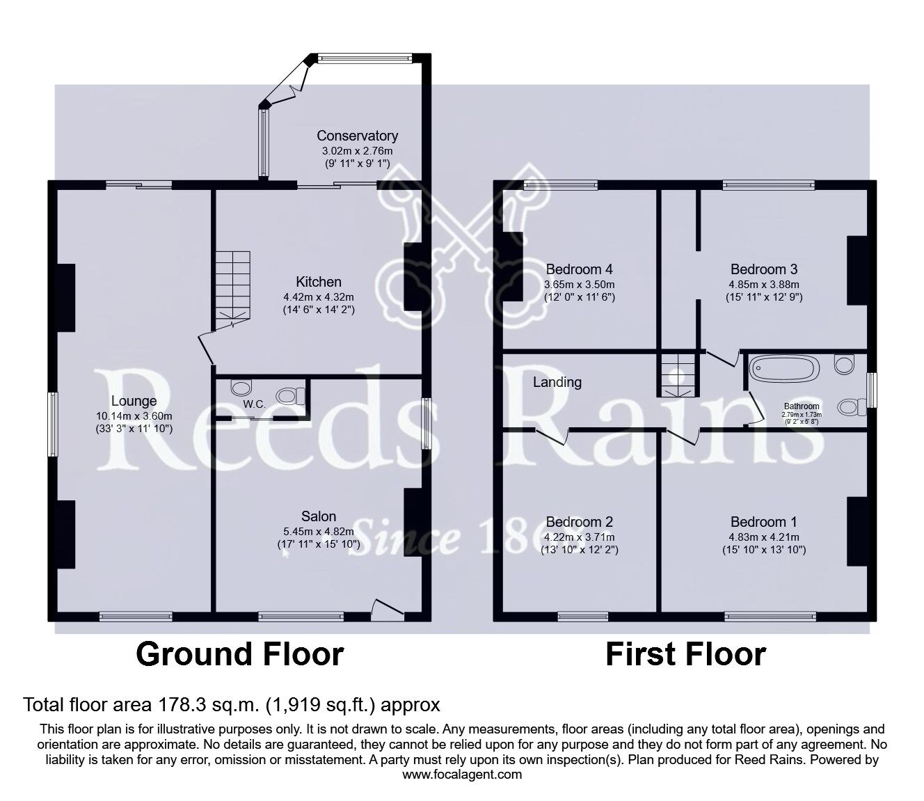 Floorplan of 4 bedroom Detached House for sale, Barnsley Road, Hemsworth, West Yorkshire, WF9