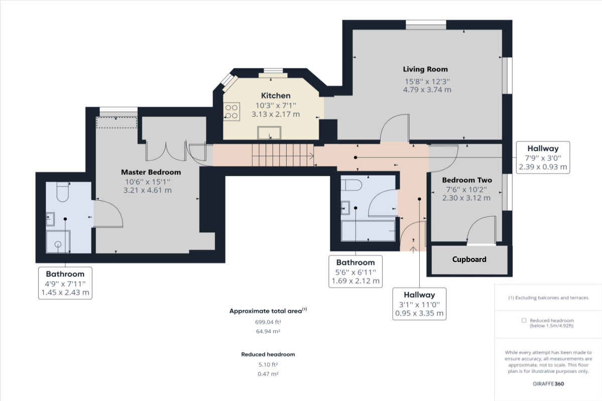 Floorplan of 2 bedroom  Flat to rent, Kilkenny Place, Portishead, Bristol, BS20