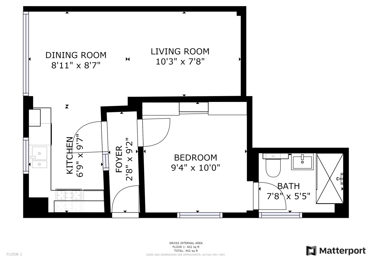 Floorplan of 1 bedroom Semi Detached Flat to rent, Priory Road, Easton-In-Gordano, Bristol, BS20